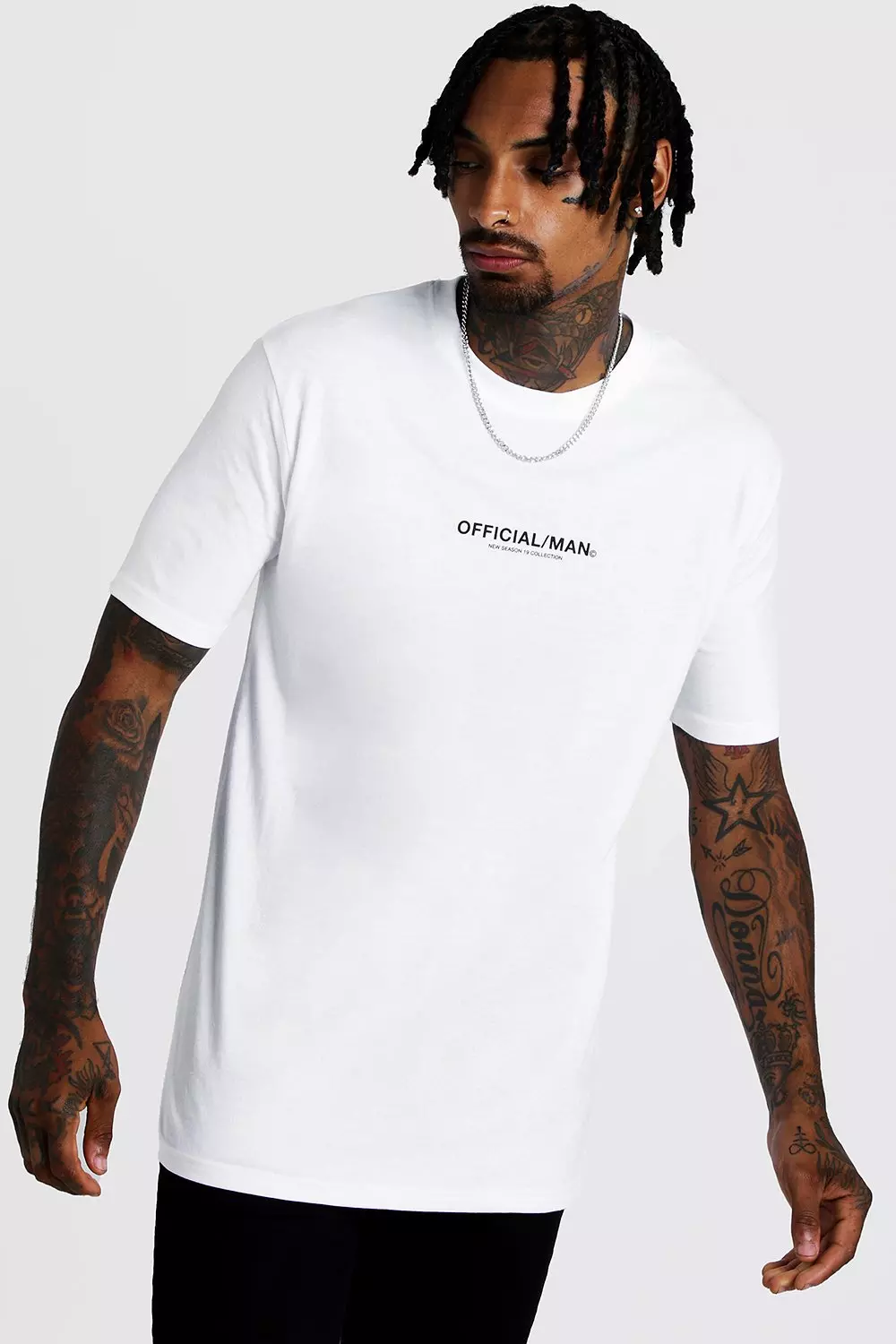 T-Shirt mit offiziellem MAN-Print, Weiß alternatives Bild