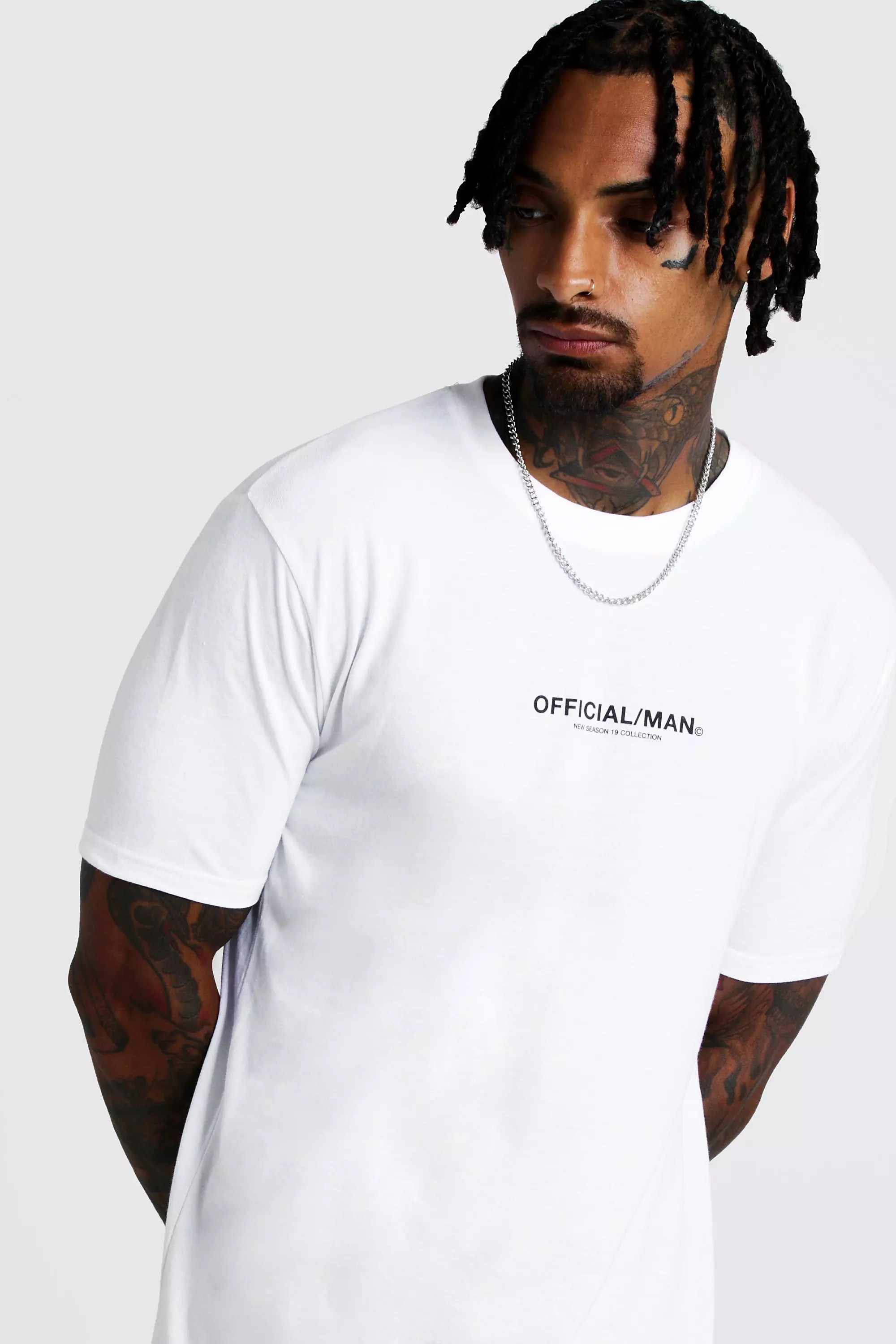 T-Shirt mit offiziellem MAN-Print, Weiß alternatives Bild