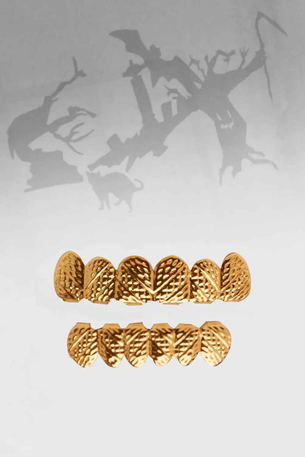 Halloween Emboss Gold Teeth Grill alternatieve afbeelding