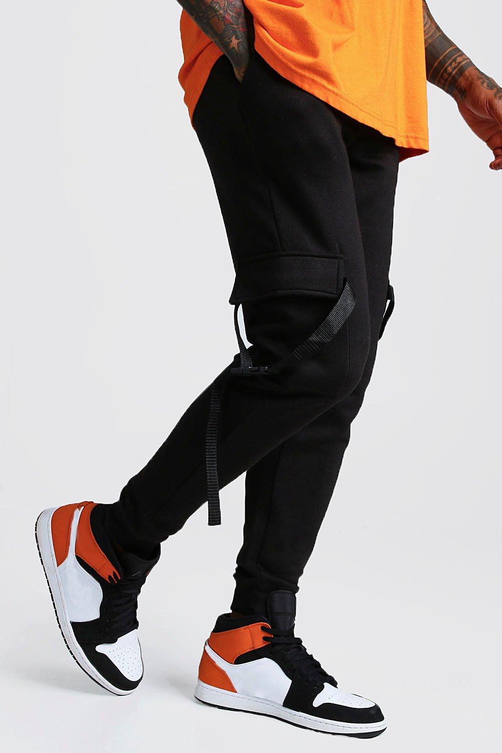 slim fit cargo joggers mens