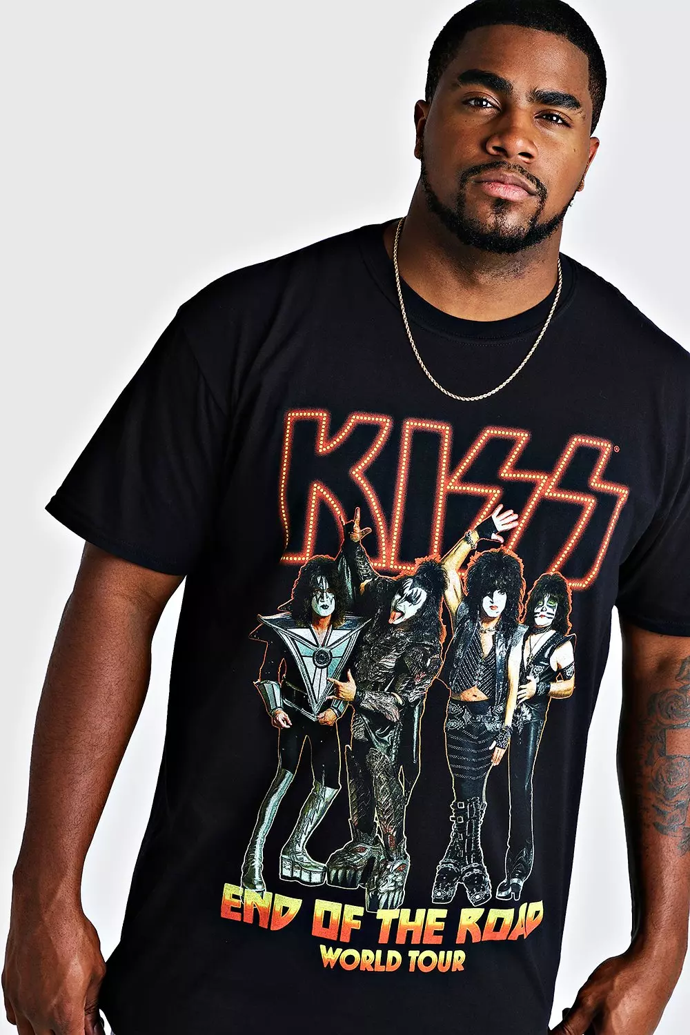Plus Size Kiss End Of The Road License T-Shirt alternative image