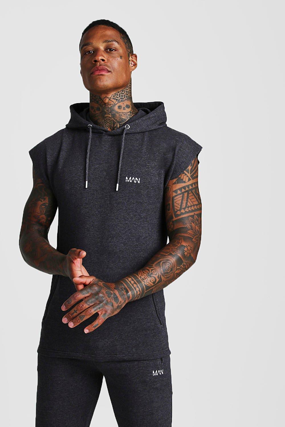 MAN Active Sleeveless Hoodie boohooMAN