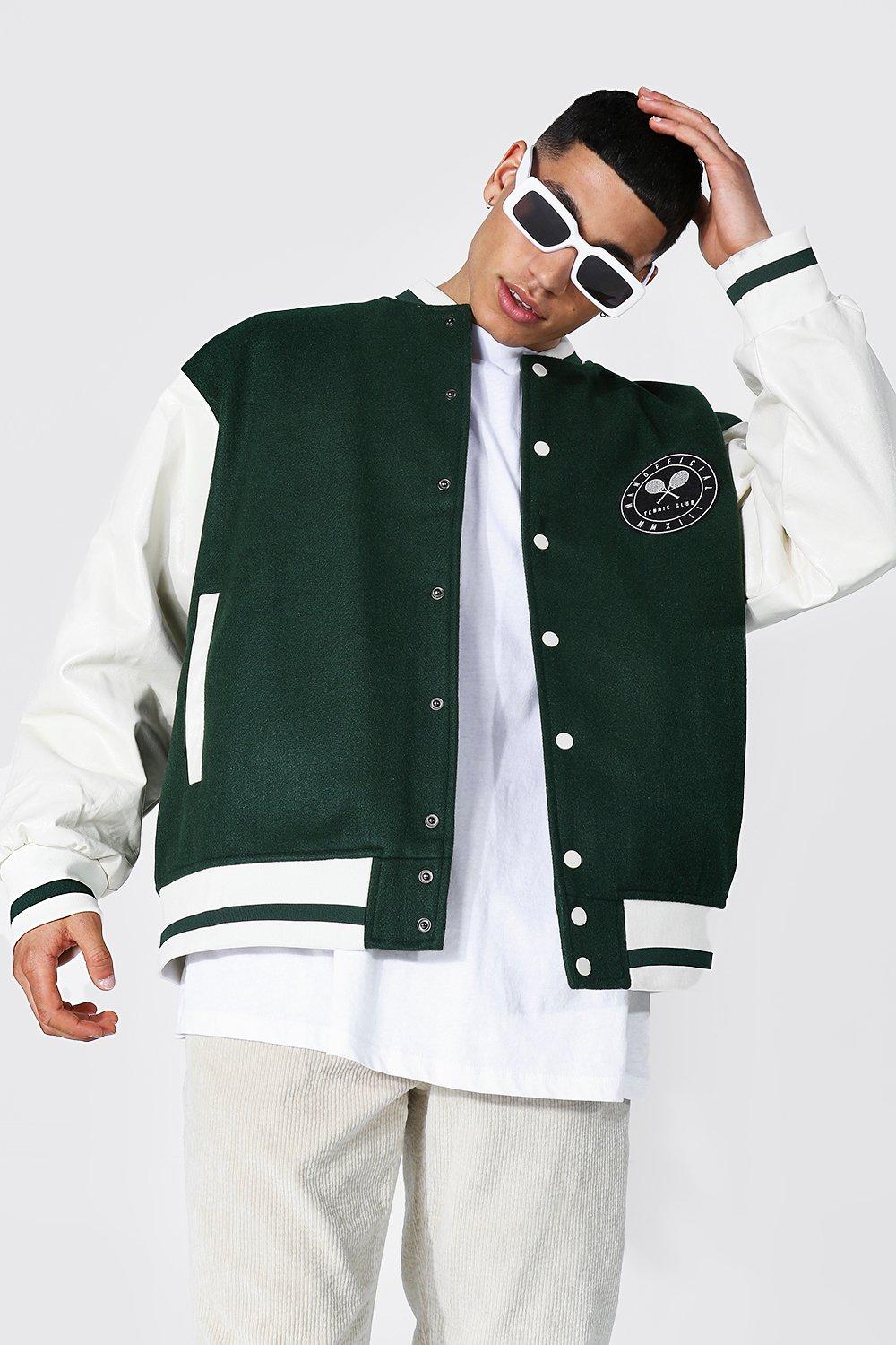 Tennis hot sale letterman jacket