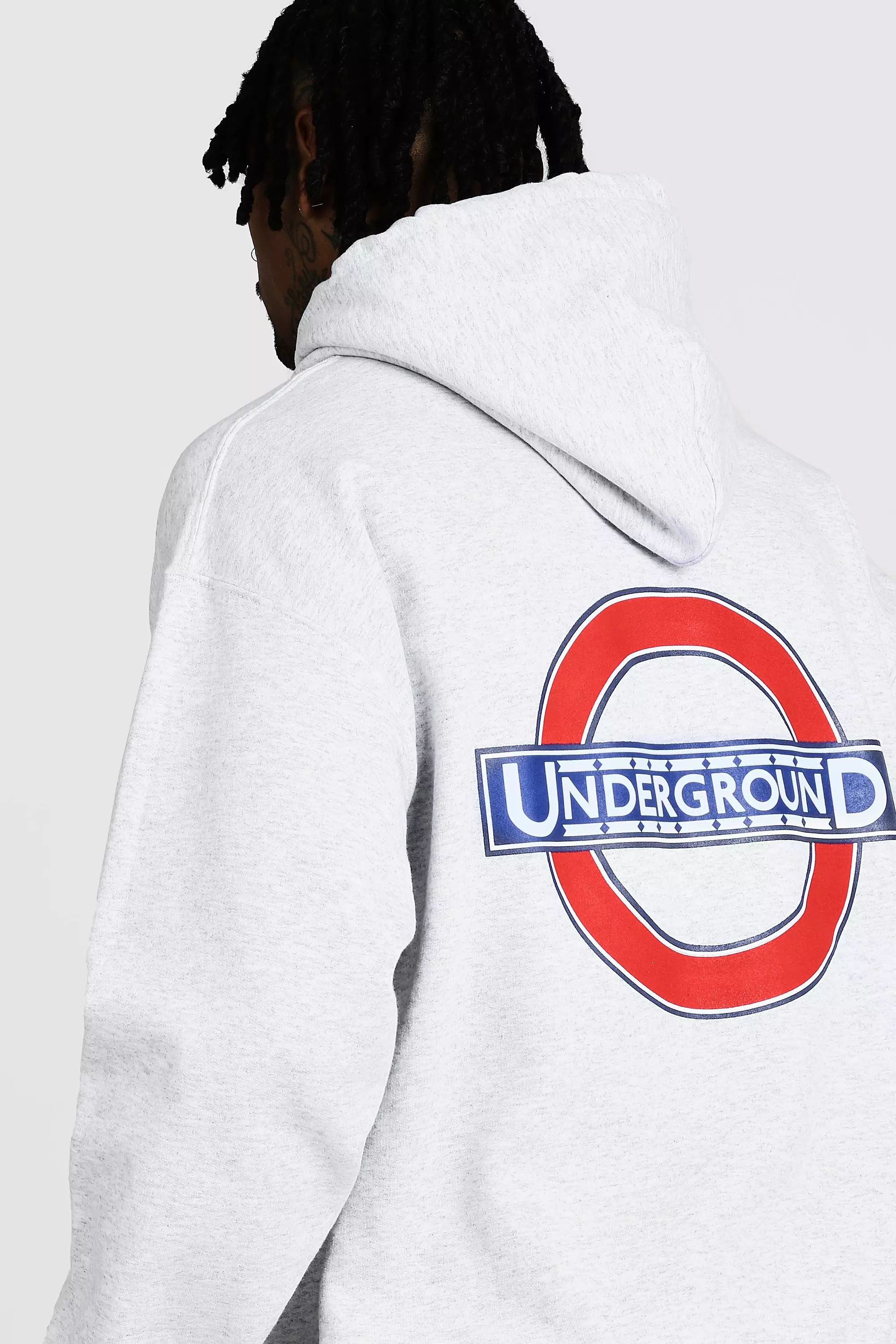 London Underground Back Print License Hoodie alternative image