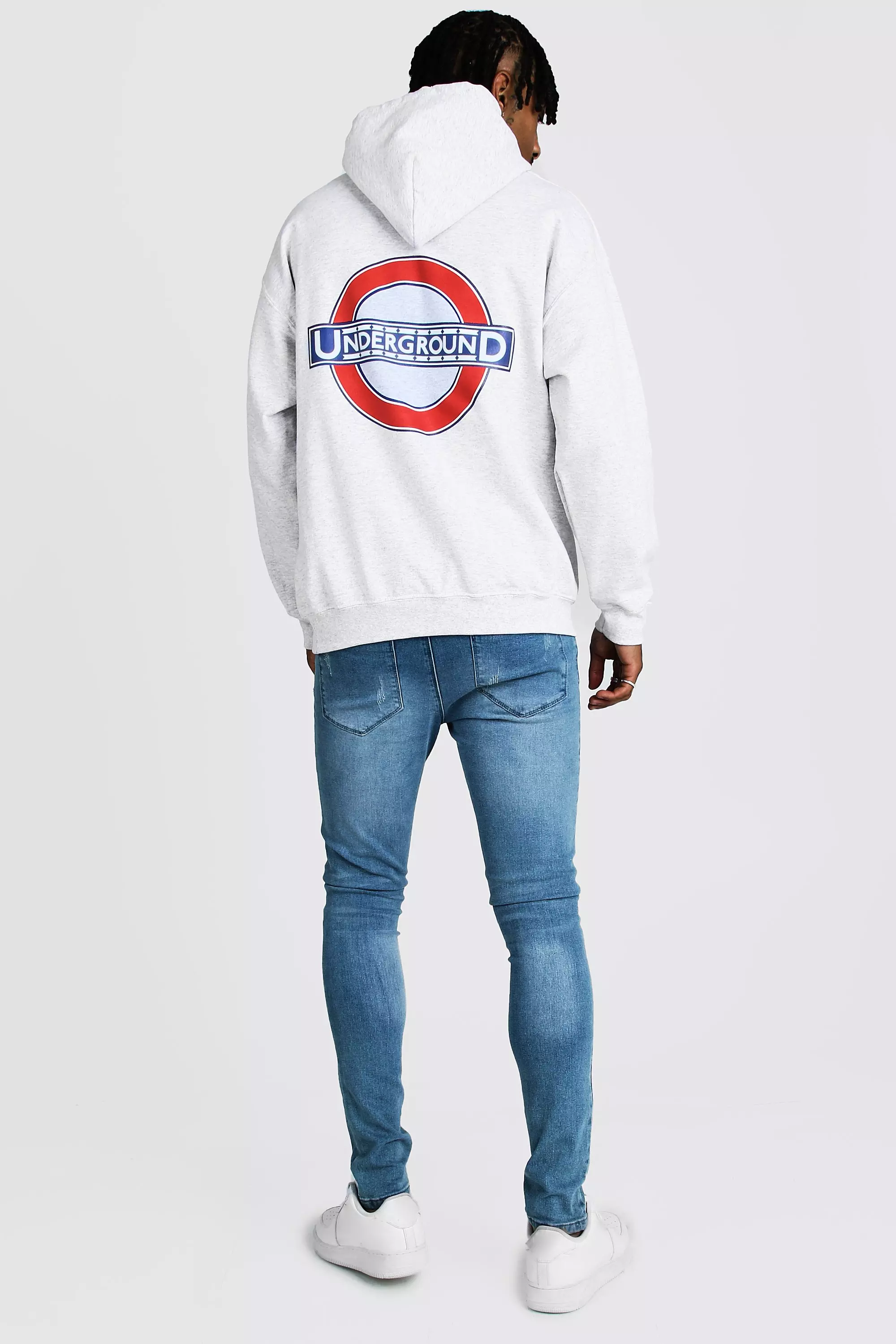 London Underground Back Print License Hoodie alternative image