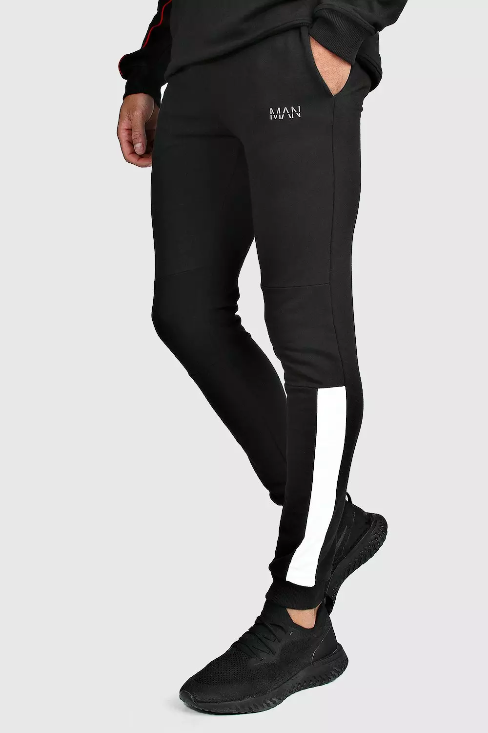 Black MAN Active Skinny Fit Joggers alternative image