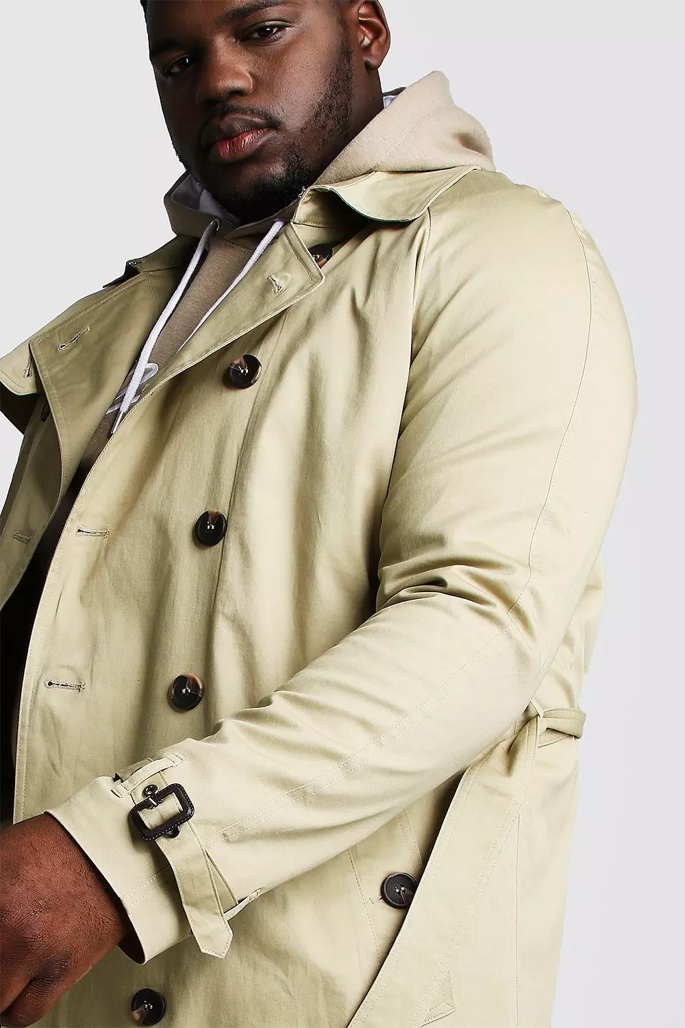 Plus size tan trench coat on sale