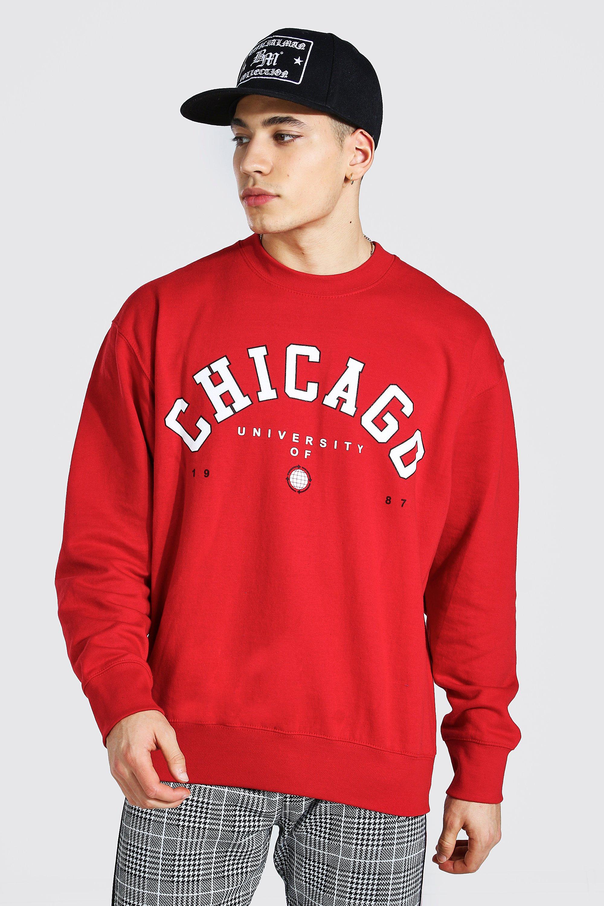 Sweatshirts Hoodies Chicago, Chicago Print Sweatshirt