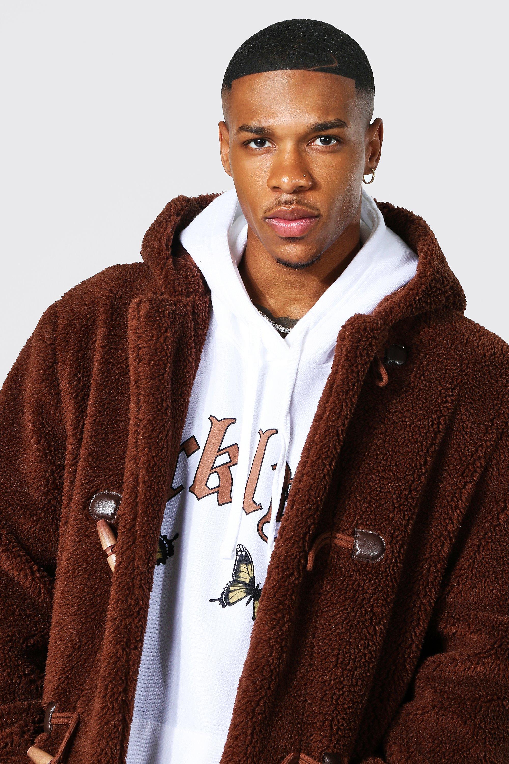 Borg hooded coat online