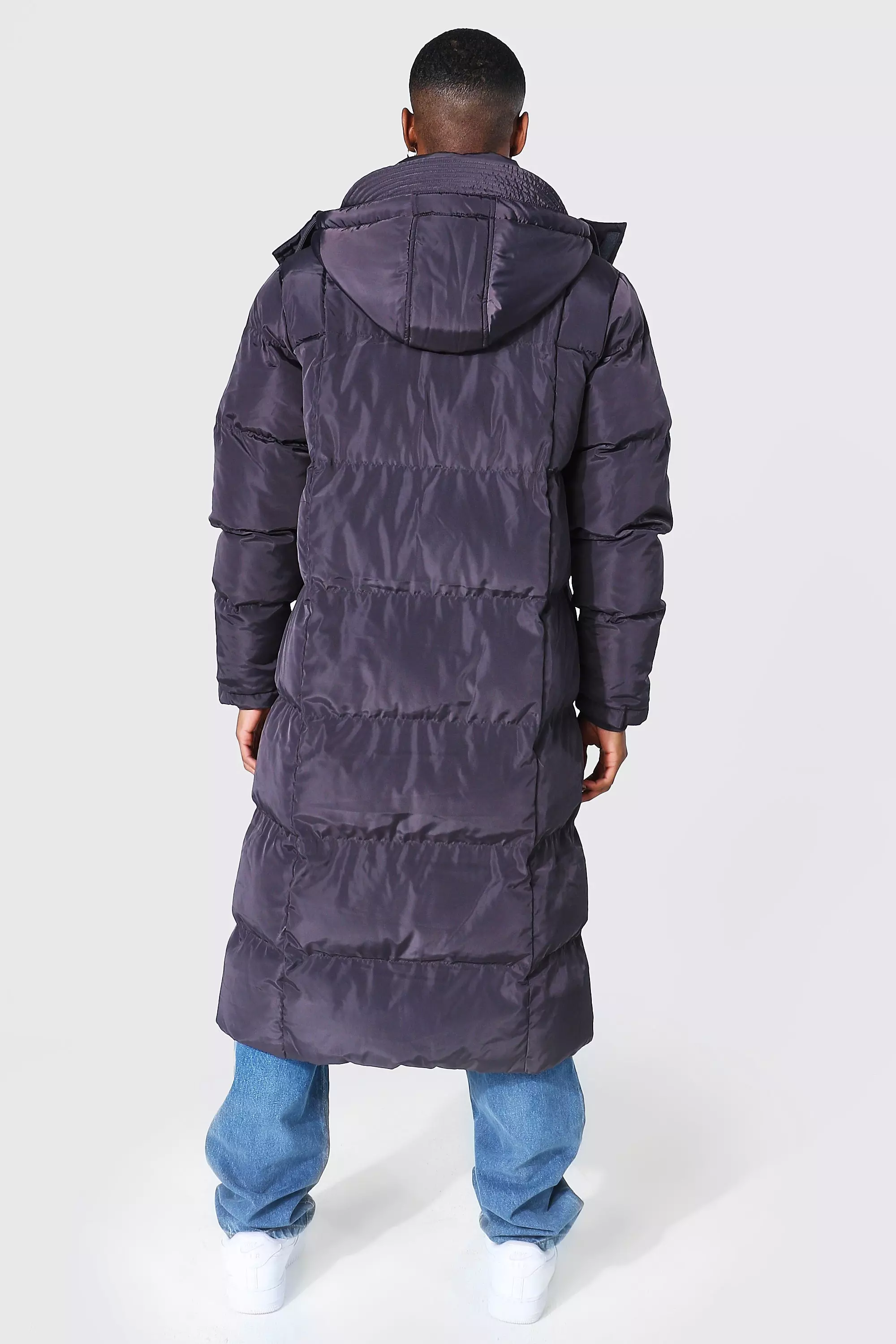 Longline duvet puffer with zips sale