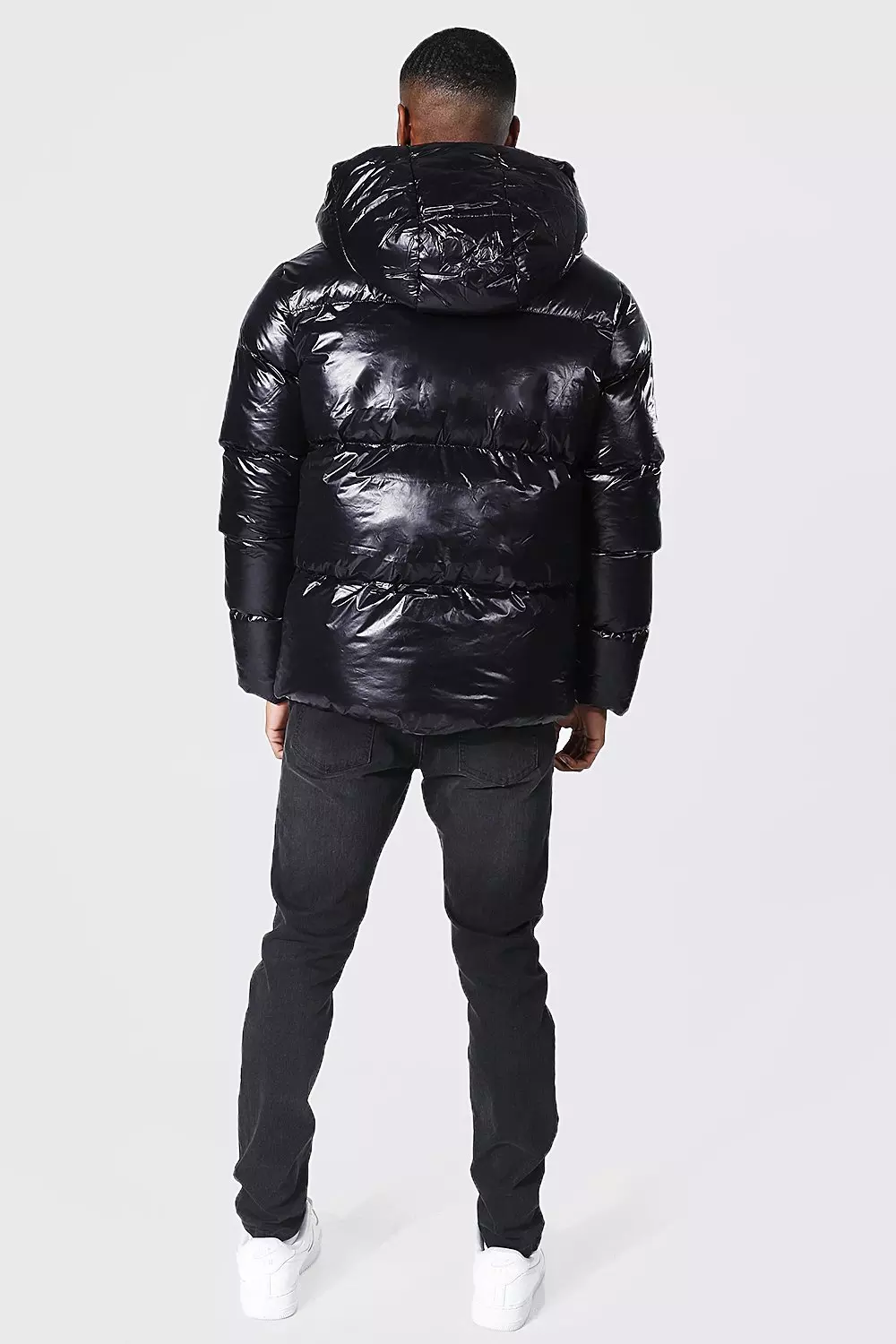 Black shine puffer clearance