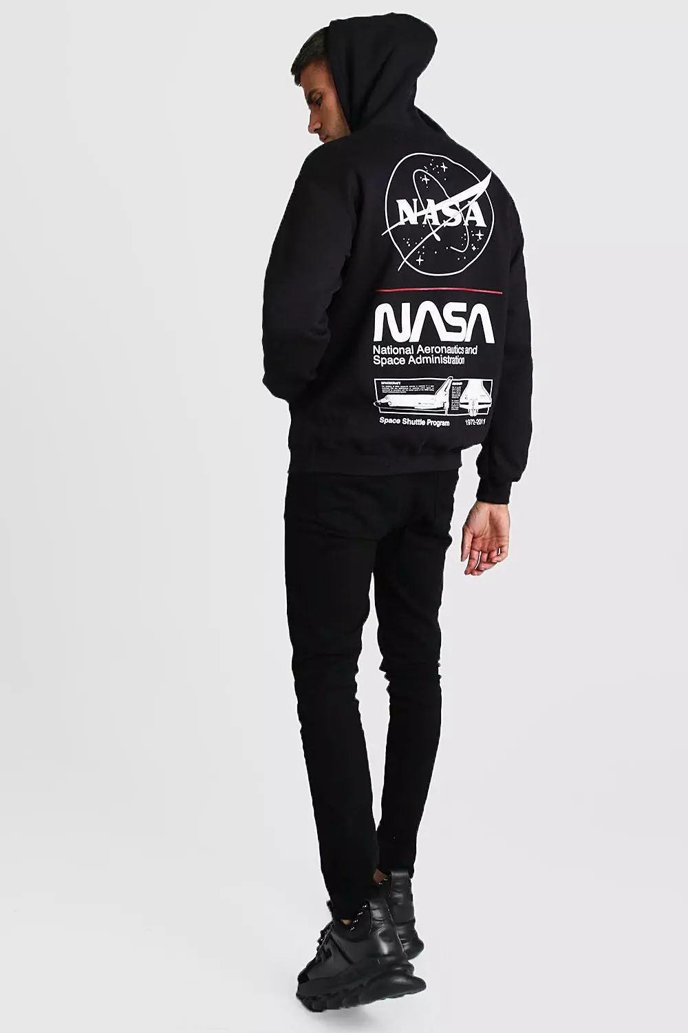 Boohooman nasa hoodie on sale