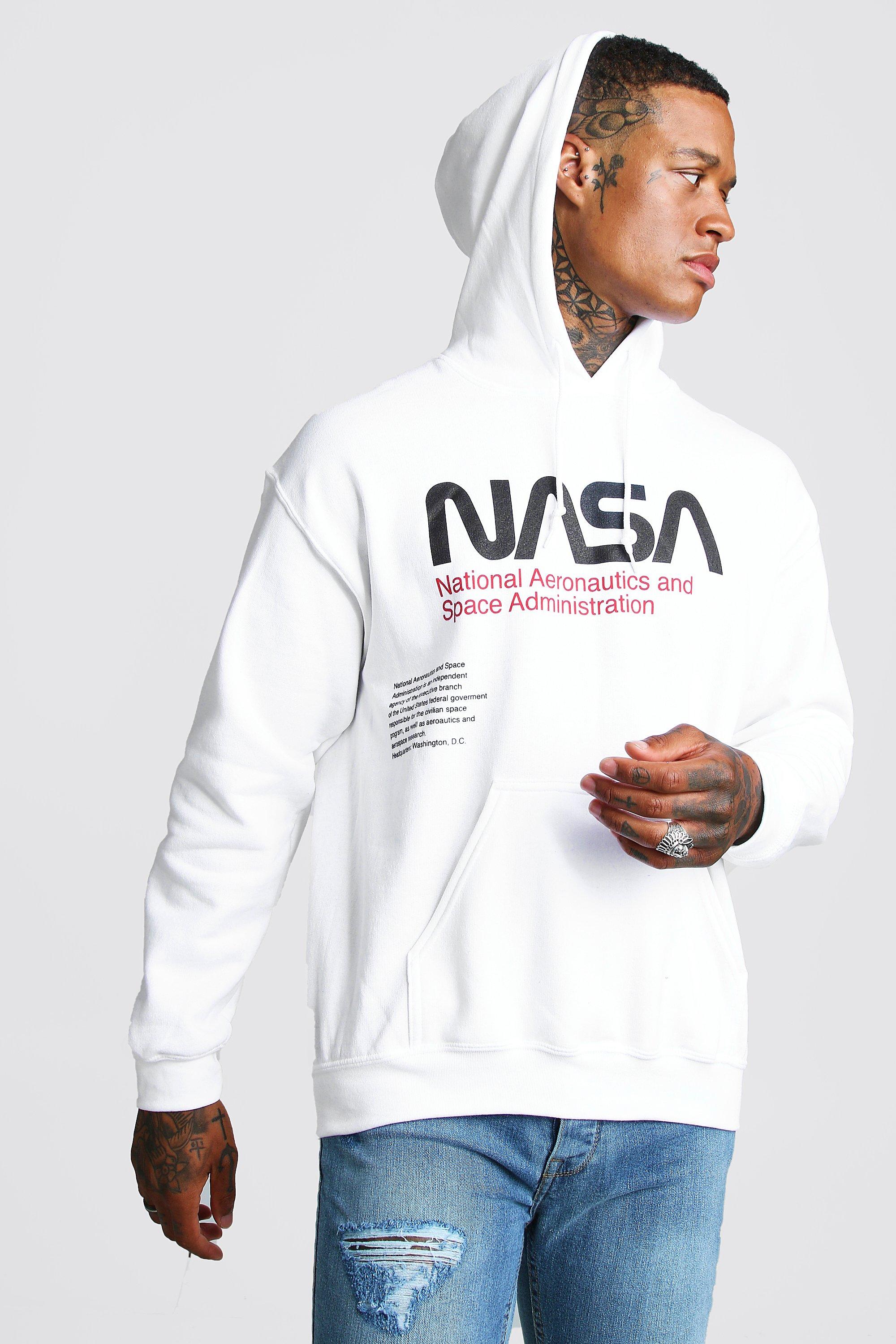 nasa hoodie white