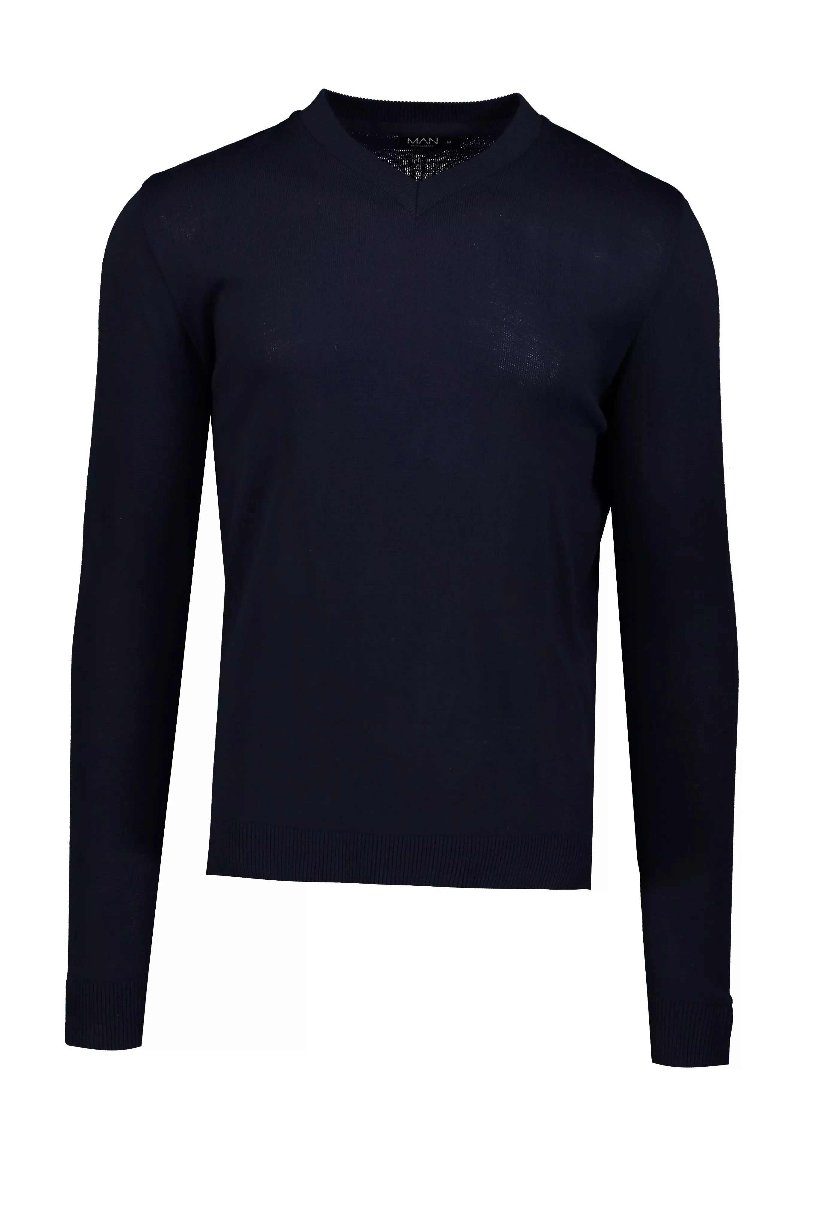 Muscle Fit V-Neck Knitted Jumper | boohooMAN USA