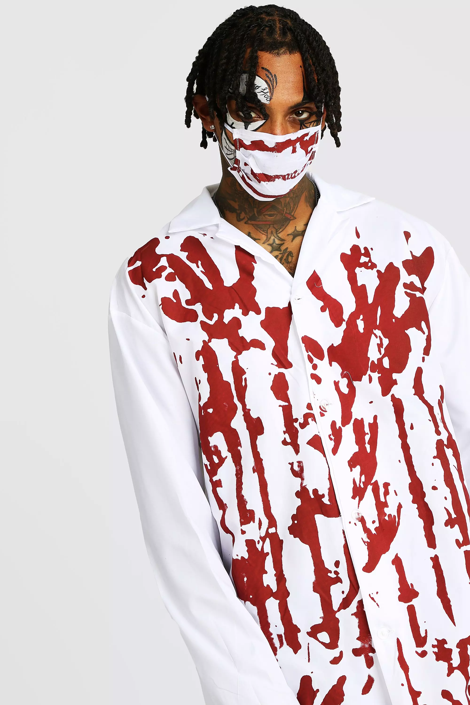 Halloween Blood Covered Doctor Costume alternatieve afbeelding