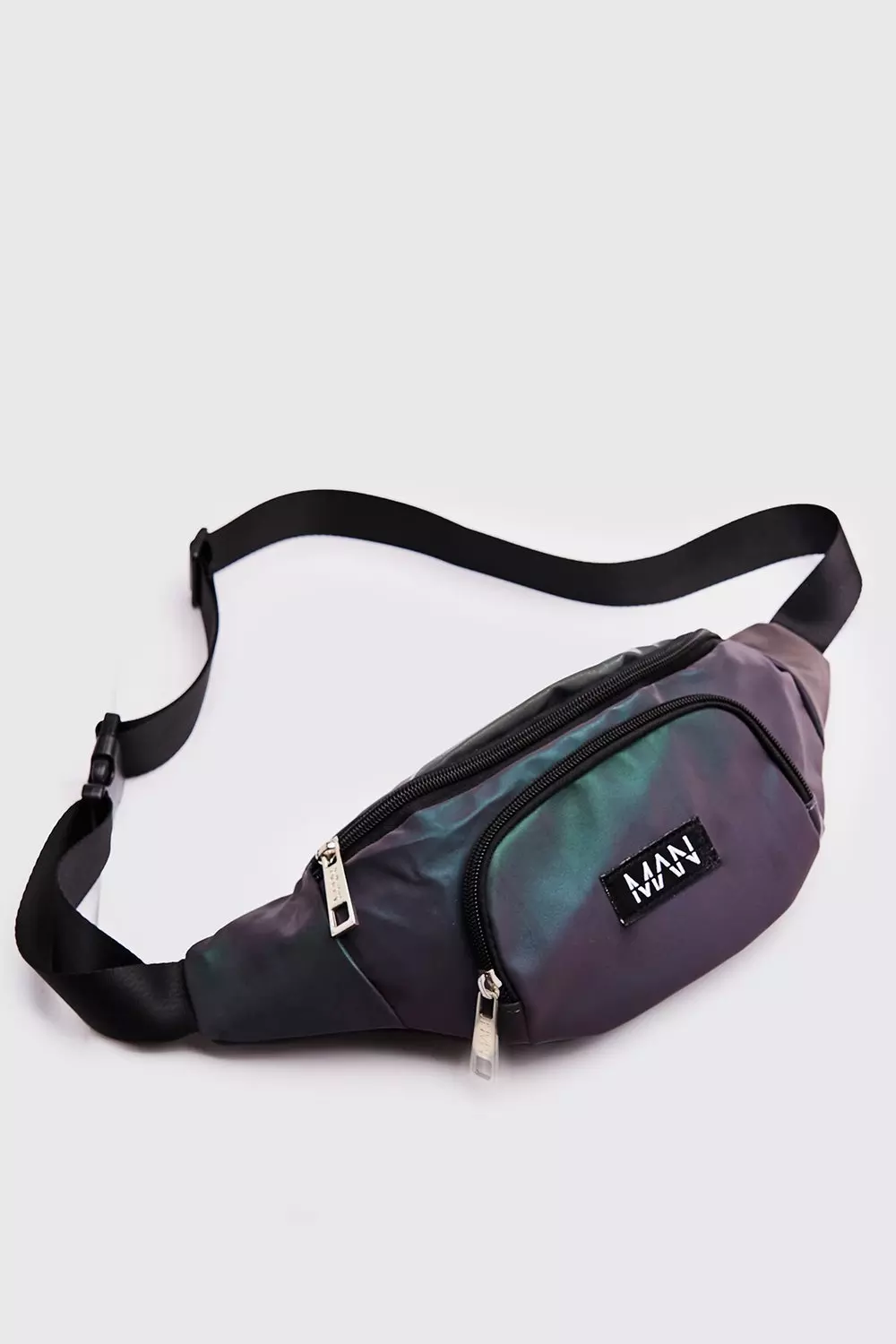 Sac banane reflechissant arc en ciel boohooMAN FR