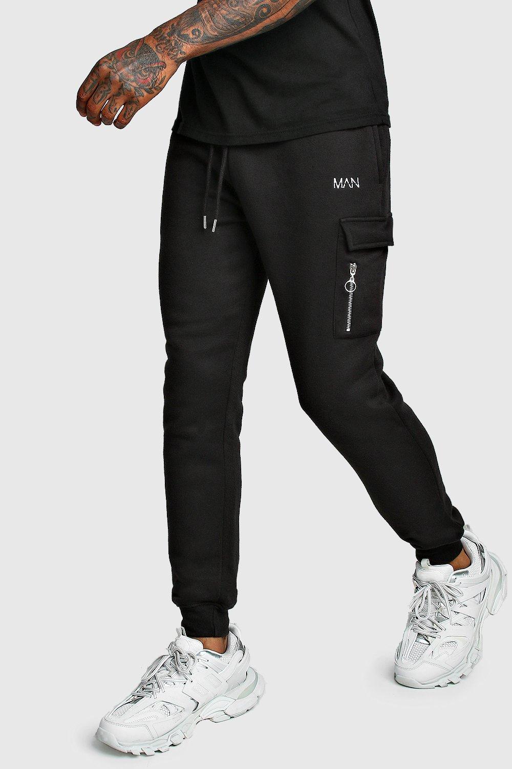 boohooman cargo joggers