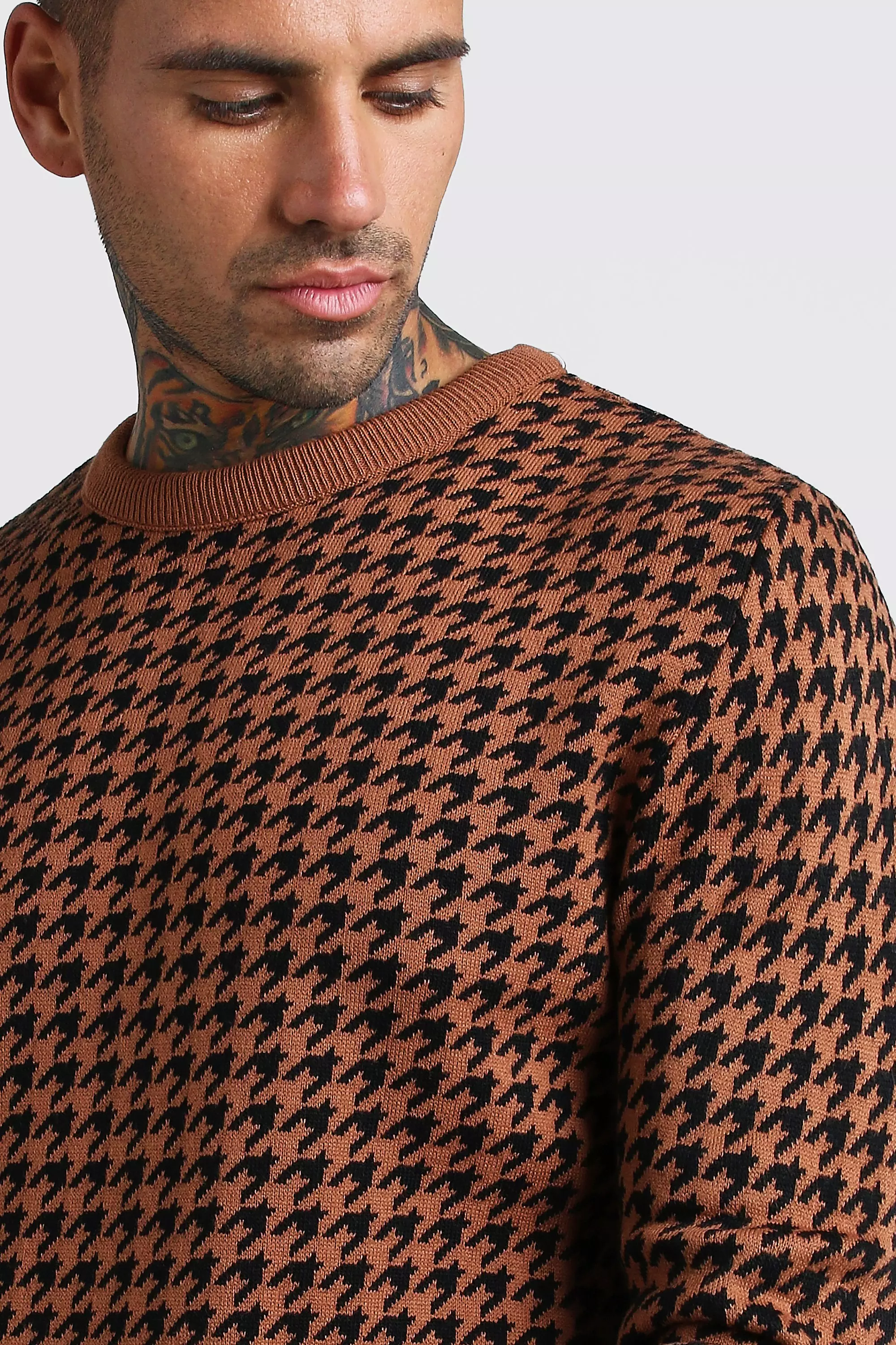 Houndstooth jumper outlet