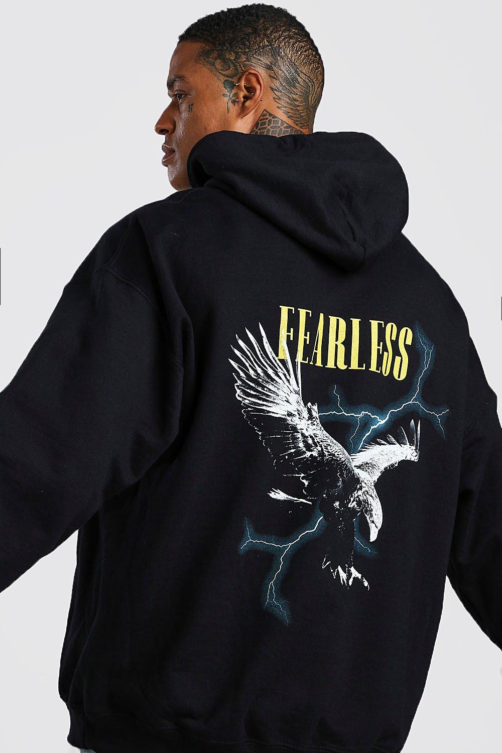 hoodie with graphic on back