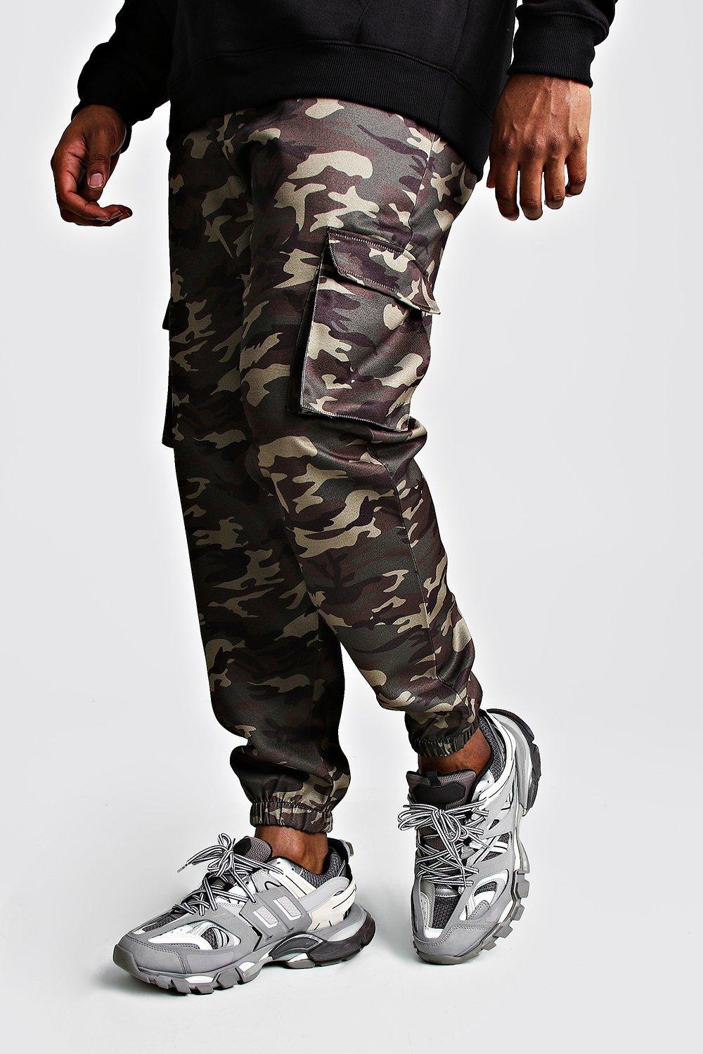 big & tall camouflage joggers