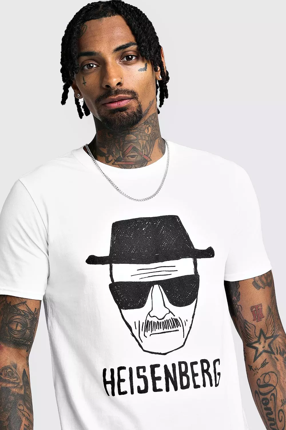 T-Shirt Ufficiale Breaking Bad Heisenberg, White immagine alternativa