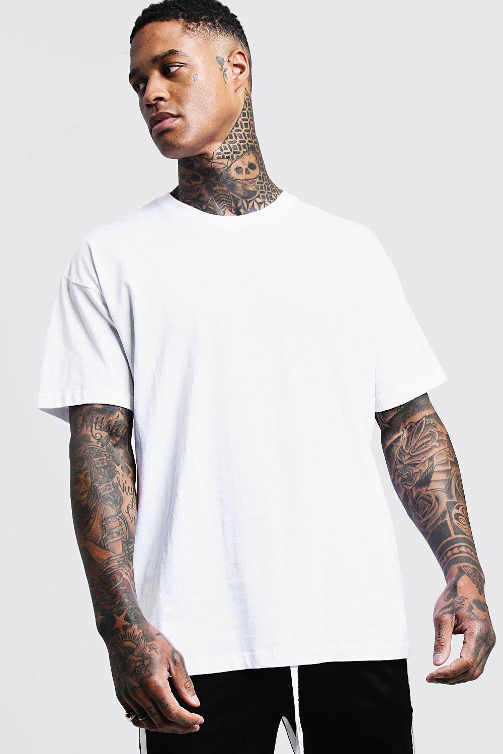 boohooman plain white t shirt