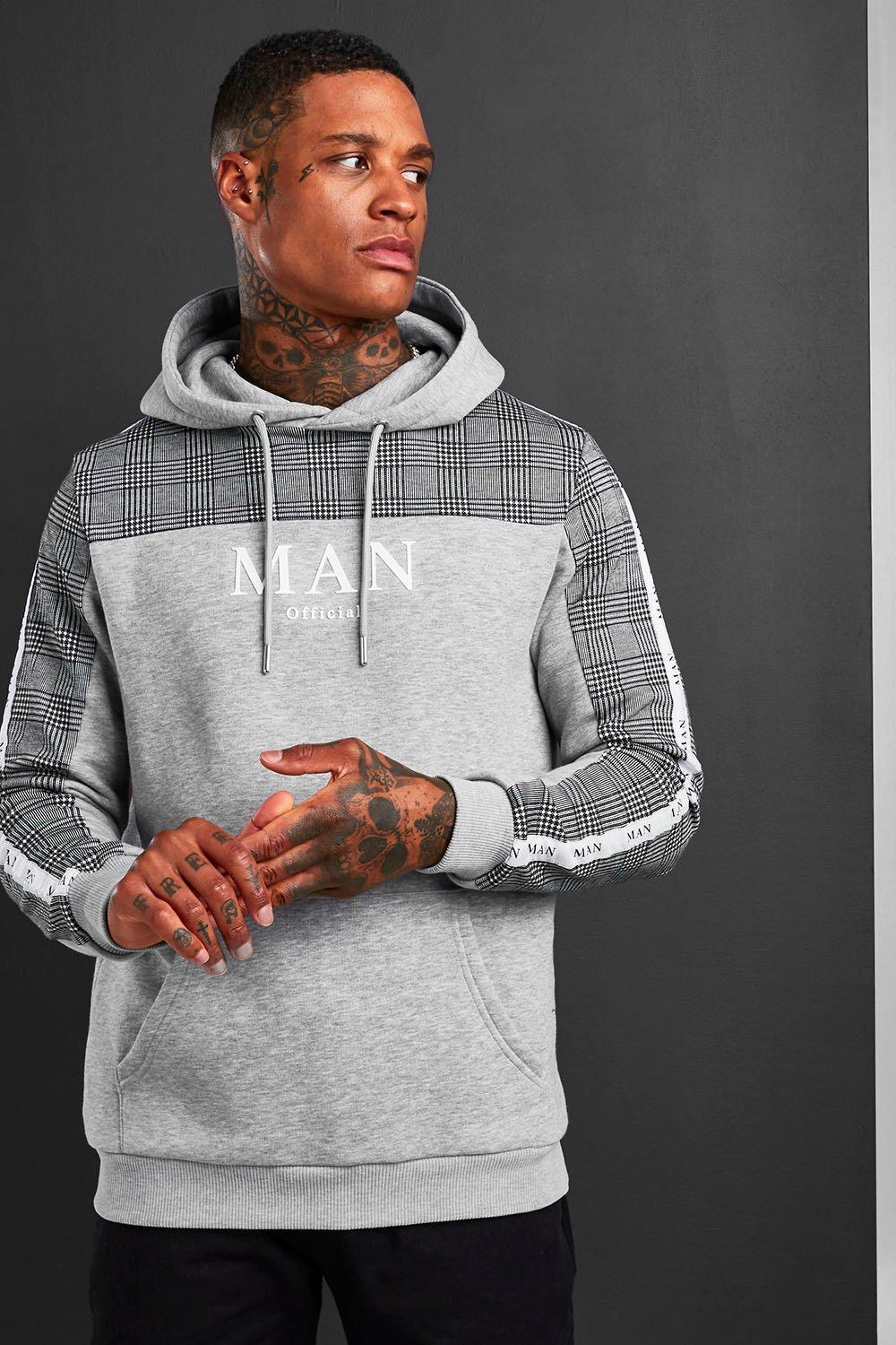 boohooman grey hoodie