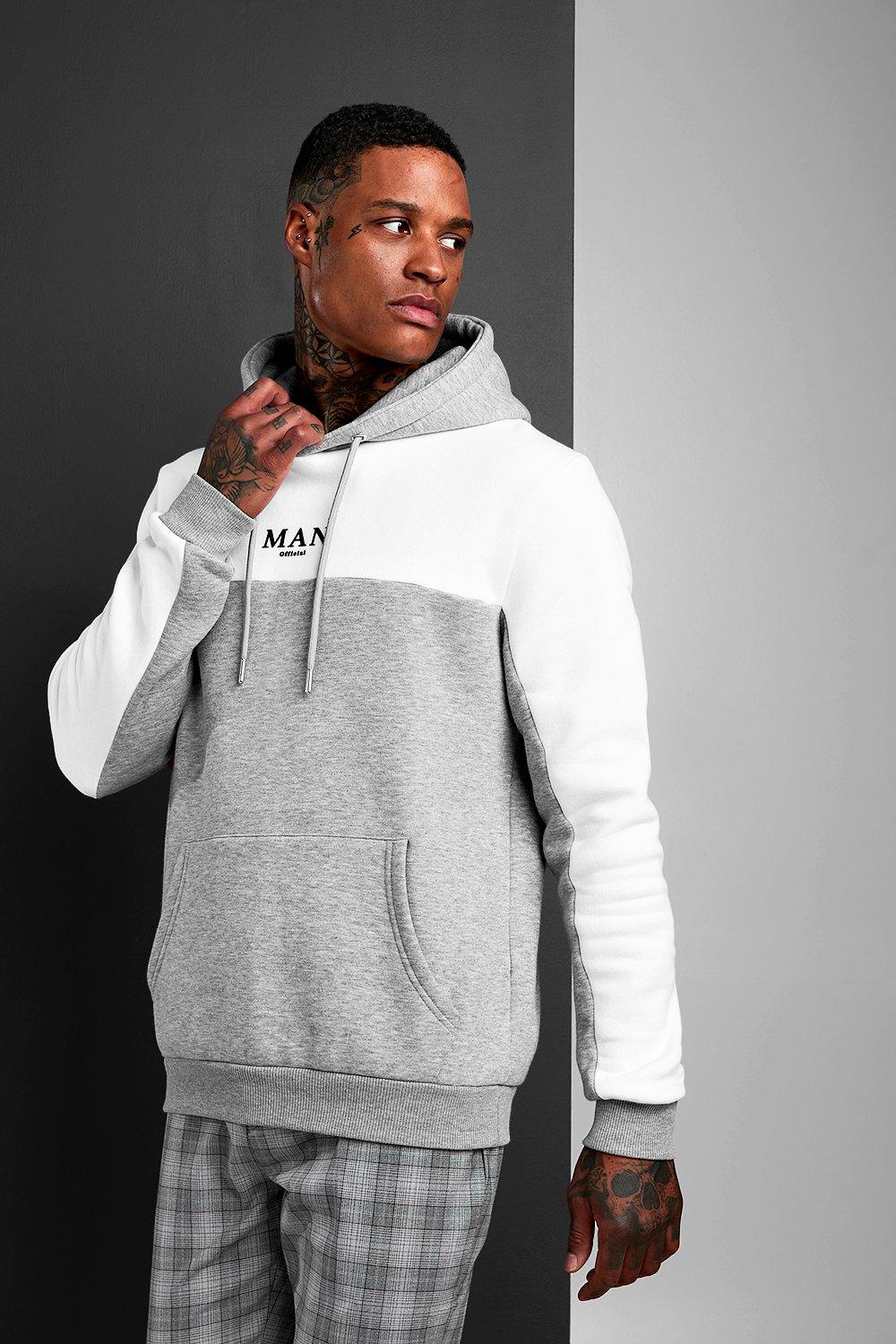 boohooman grey hoodie