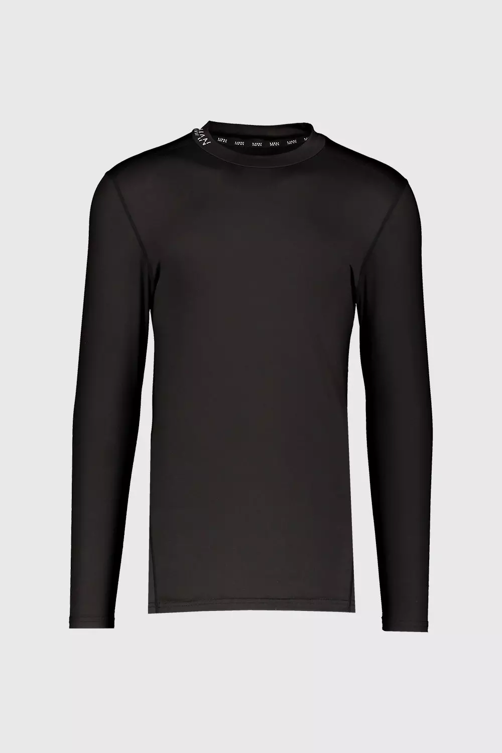 T-Shirt A Maniche Lunghe Contenitiva Man Active Gym, Nero immagine alternativa