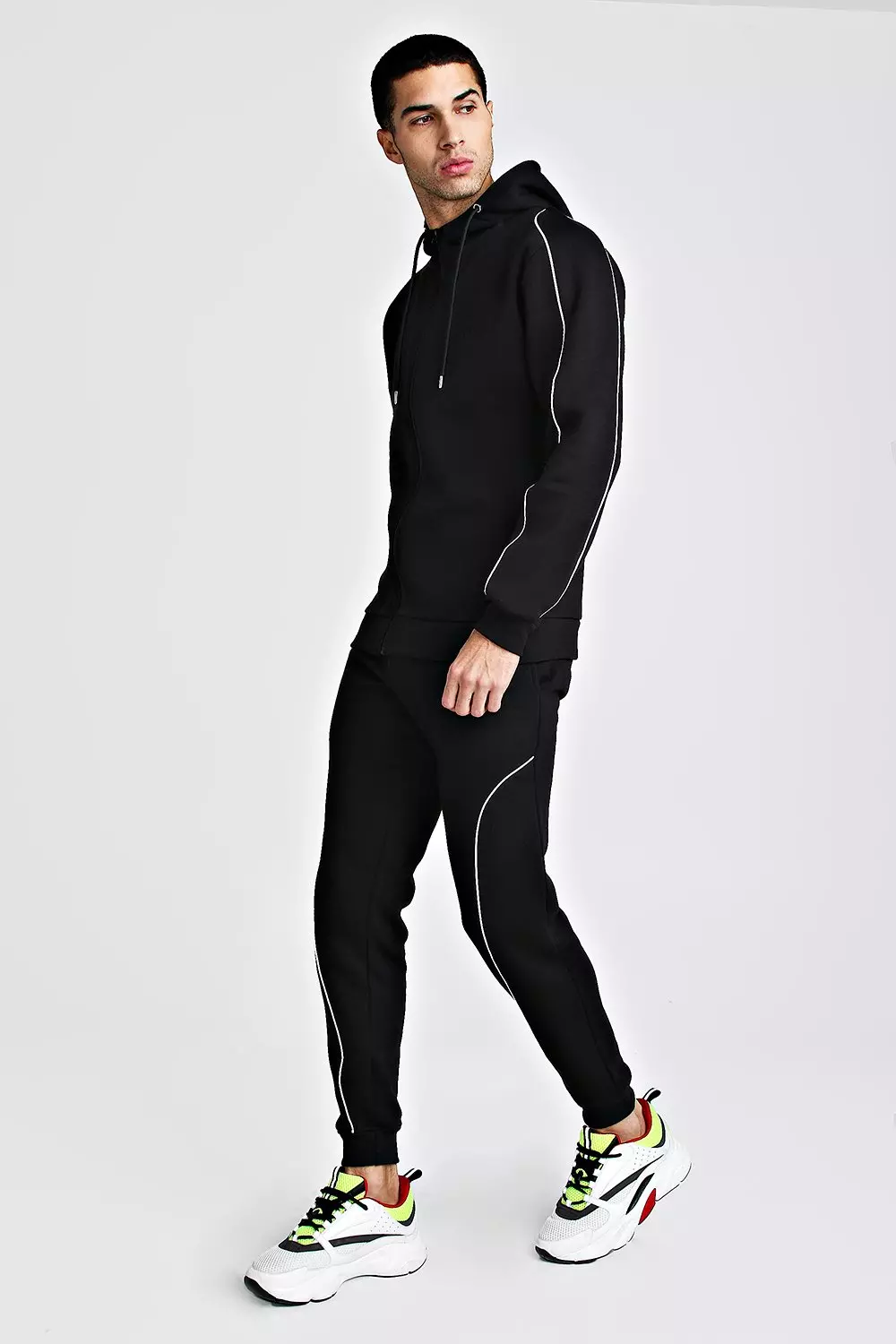 Mens reflective tracksuit clearance