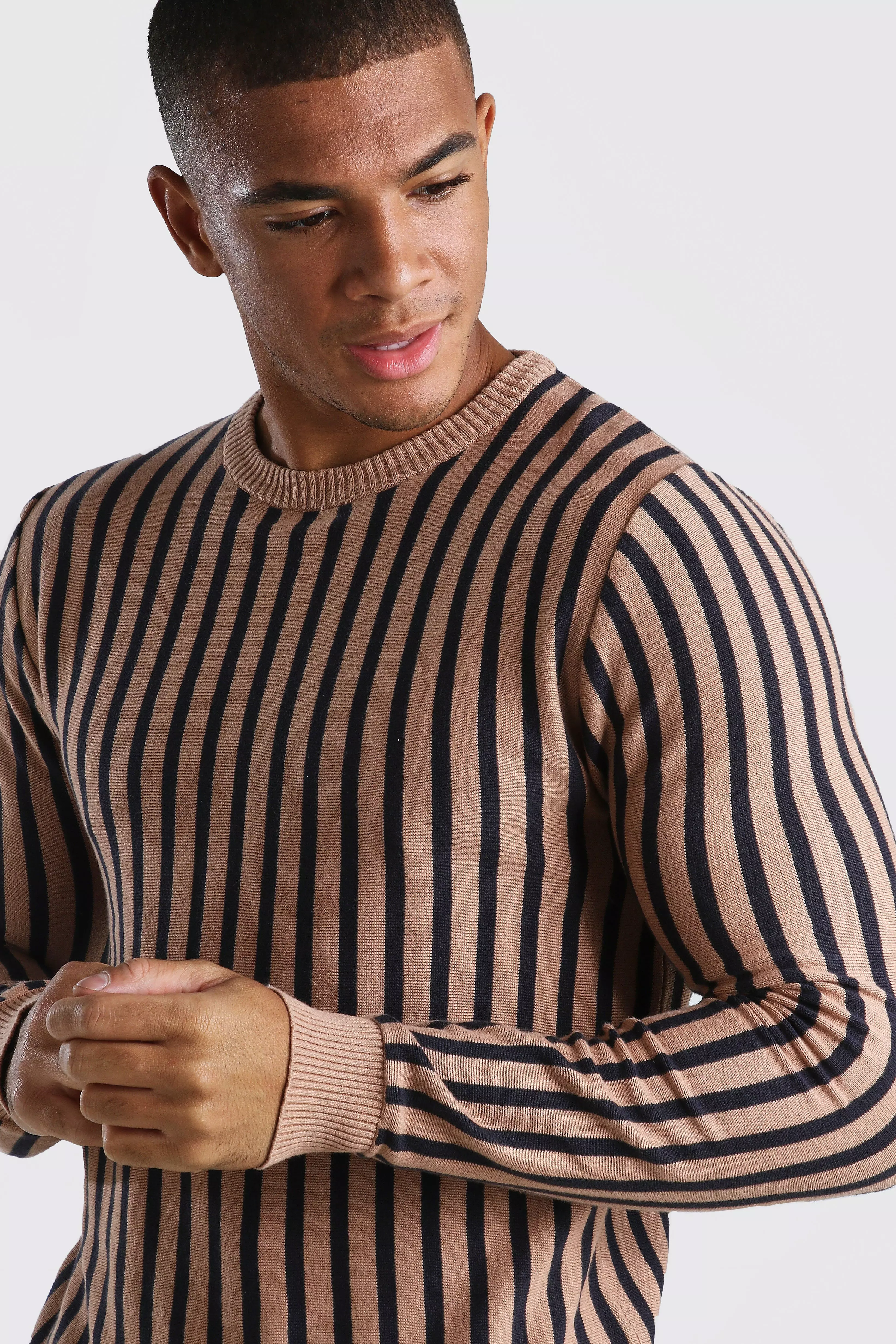 Vertical striped jumper mens sales