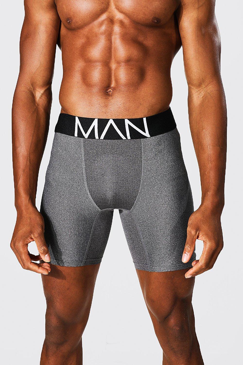 MAN Dash Long Length Sports Boxer boohooMAN UK