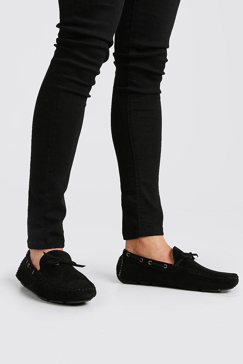 black driving shoes