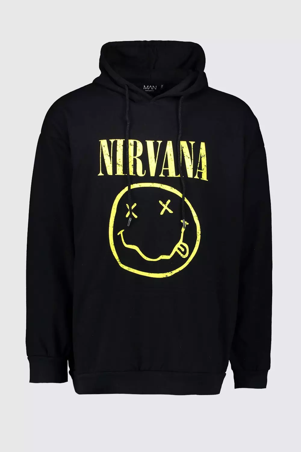 Felpa Taglie Forti Ufficiale Nirvana Con Cappuccio immagine alternativa