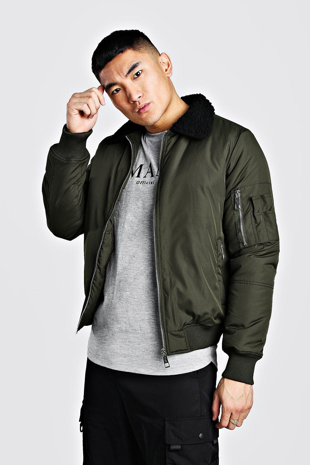 Boohooman bomber hot sale