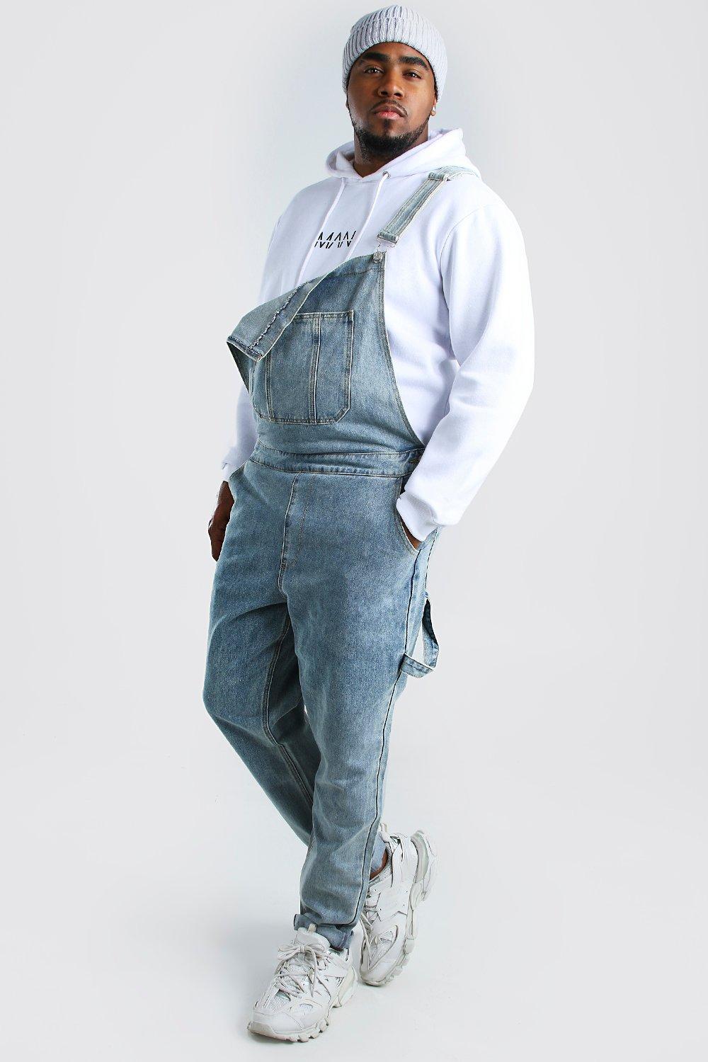 big and tall denim overalls