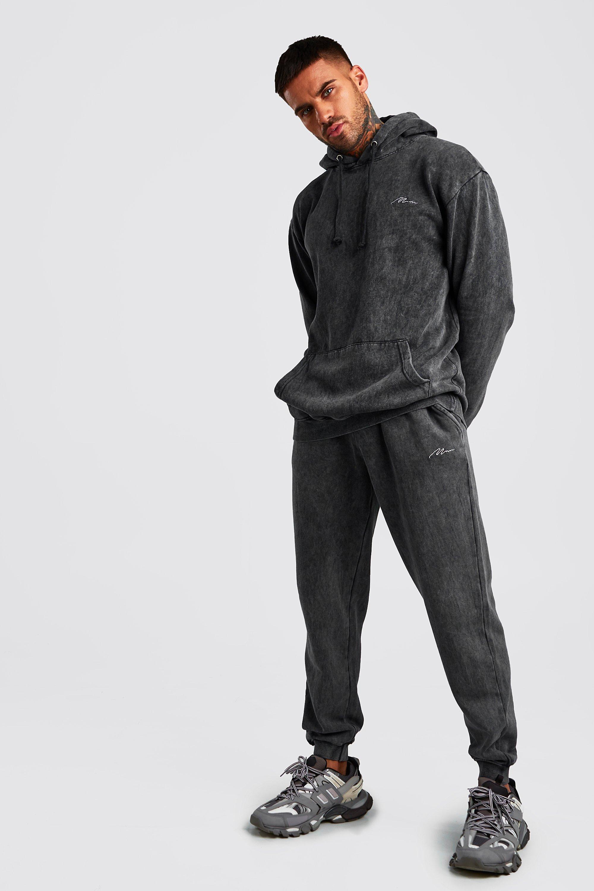 acid wash tracksuit mens