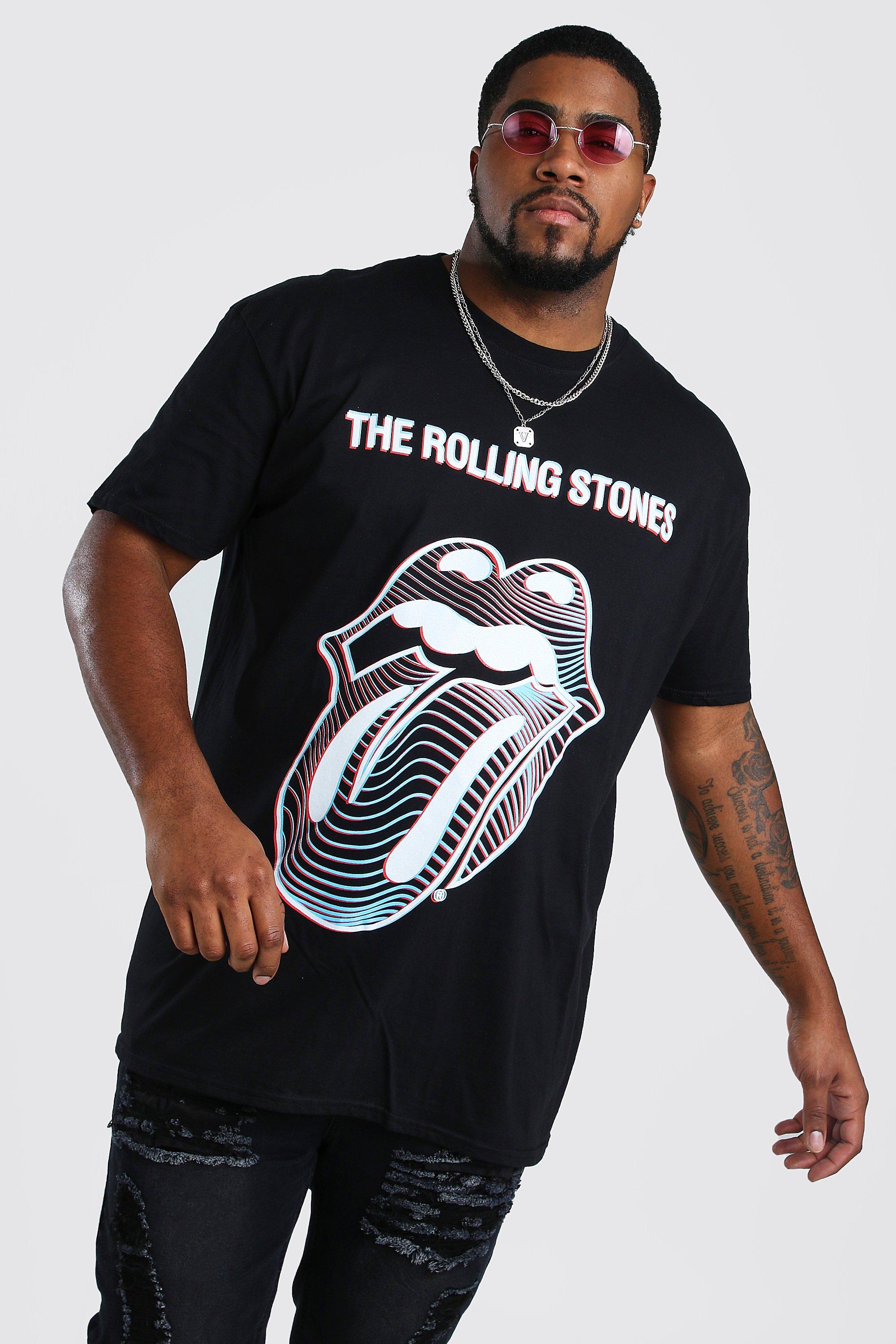 Plus Size The Rolling Stones T-Shirt | boohooMAN USA