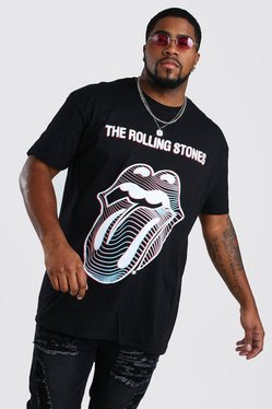 Torden fiber Mange Plus Size The Rolling Stones T-Shirt | boohooMAN USA