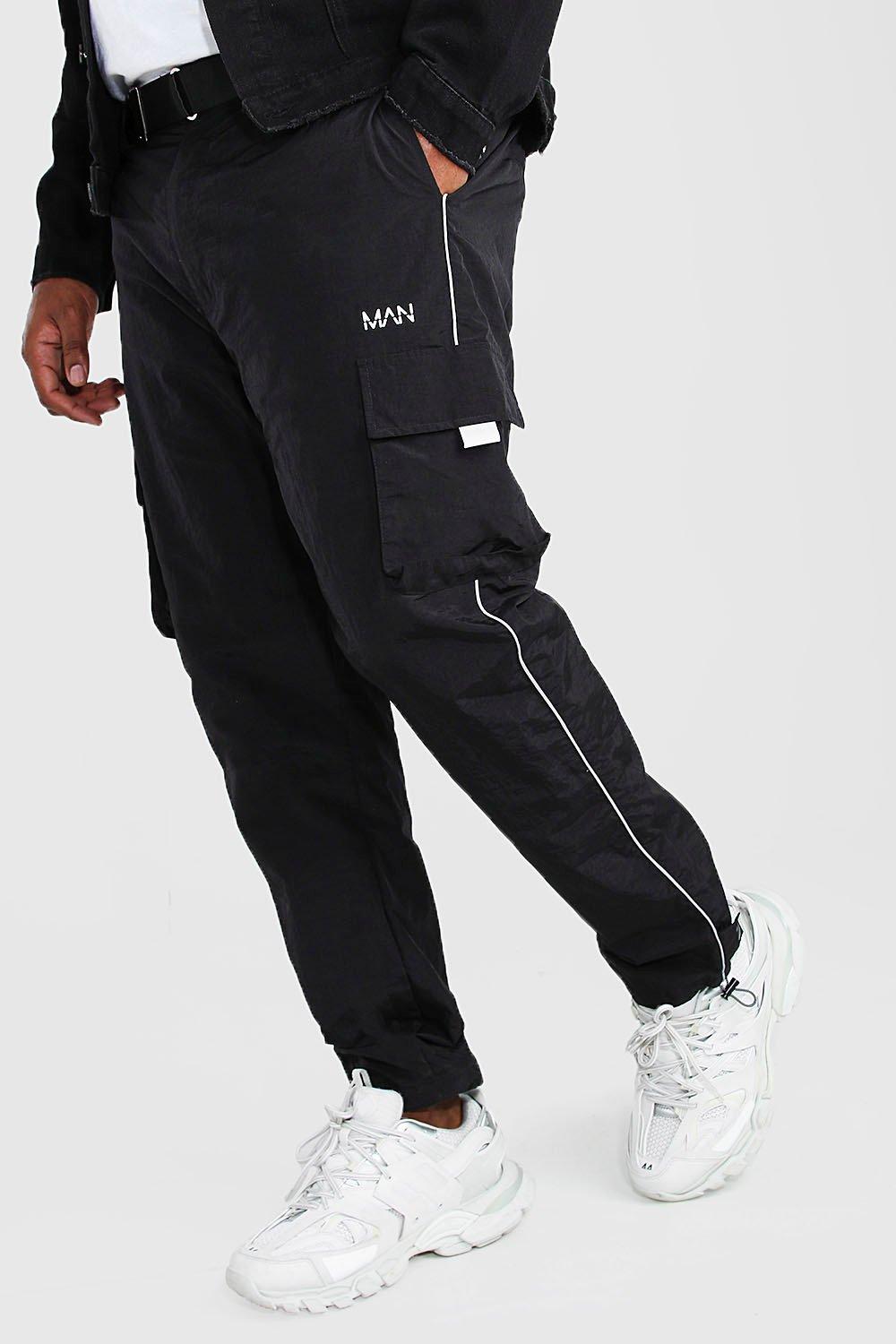 boohooman black joggers