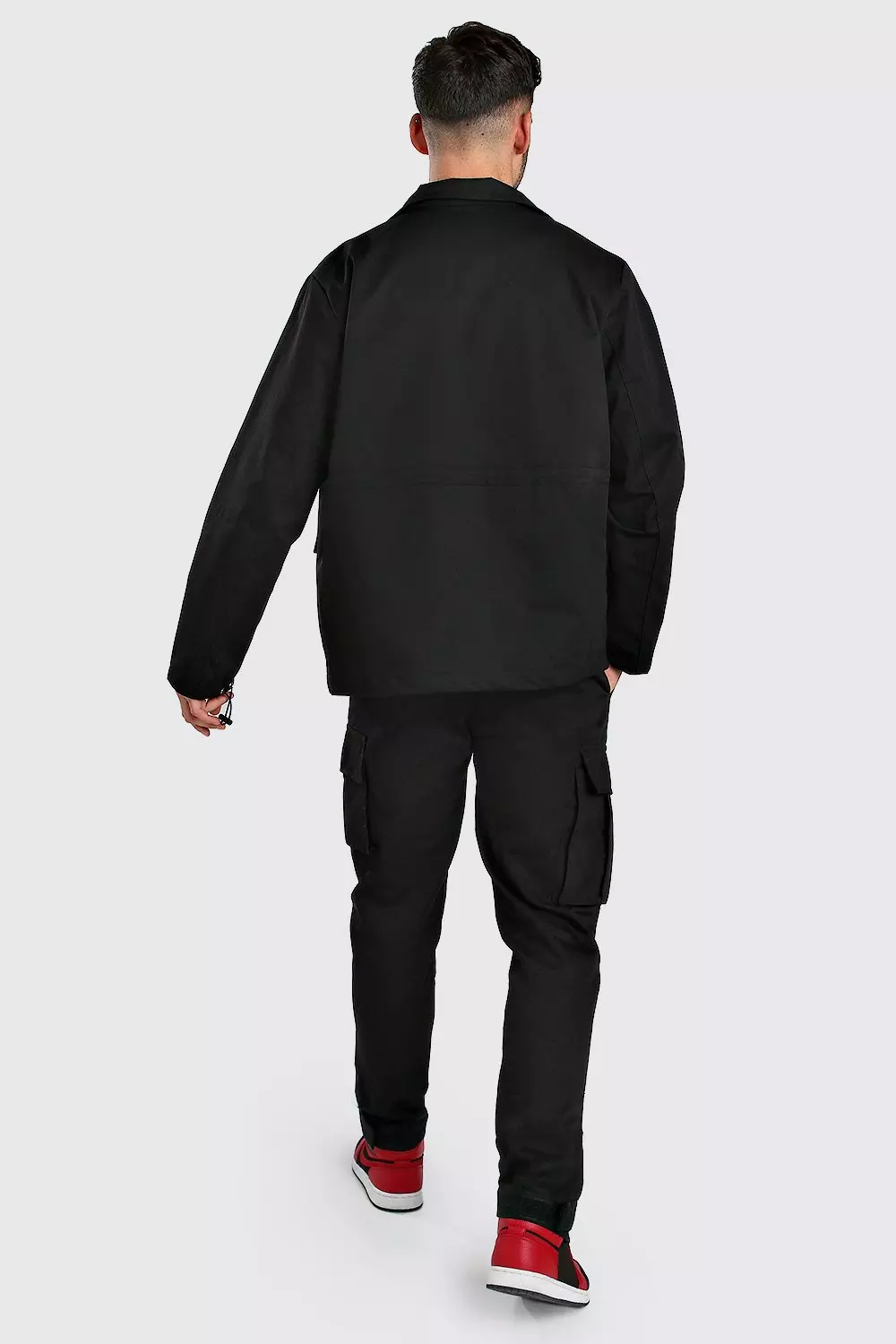 Veste fonctionnelle en coton zippée à 4 poches autre image