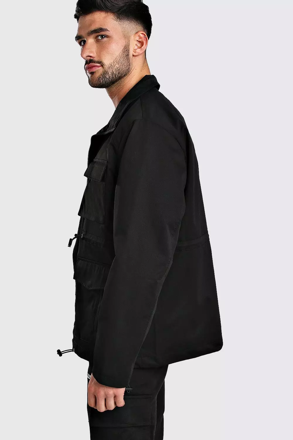 Veste fonctionnelle en coton zippée à 4 poches autre image