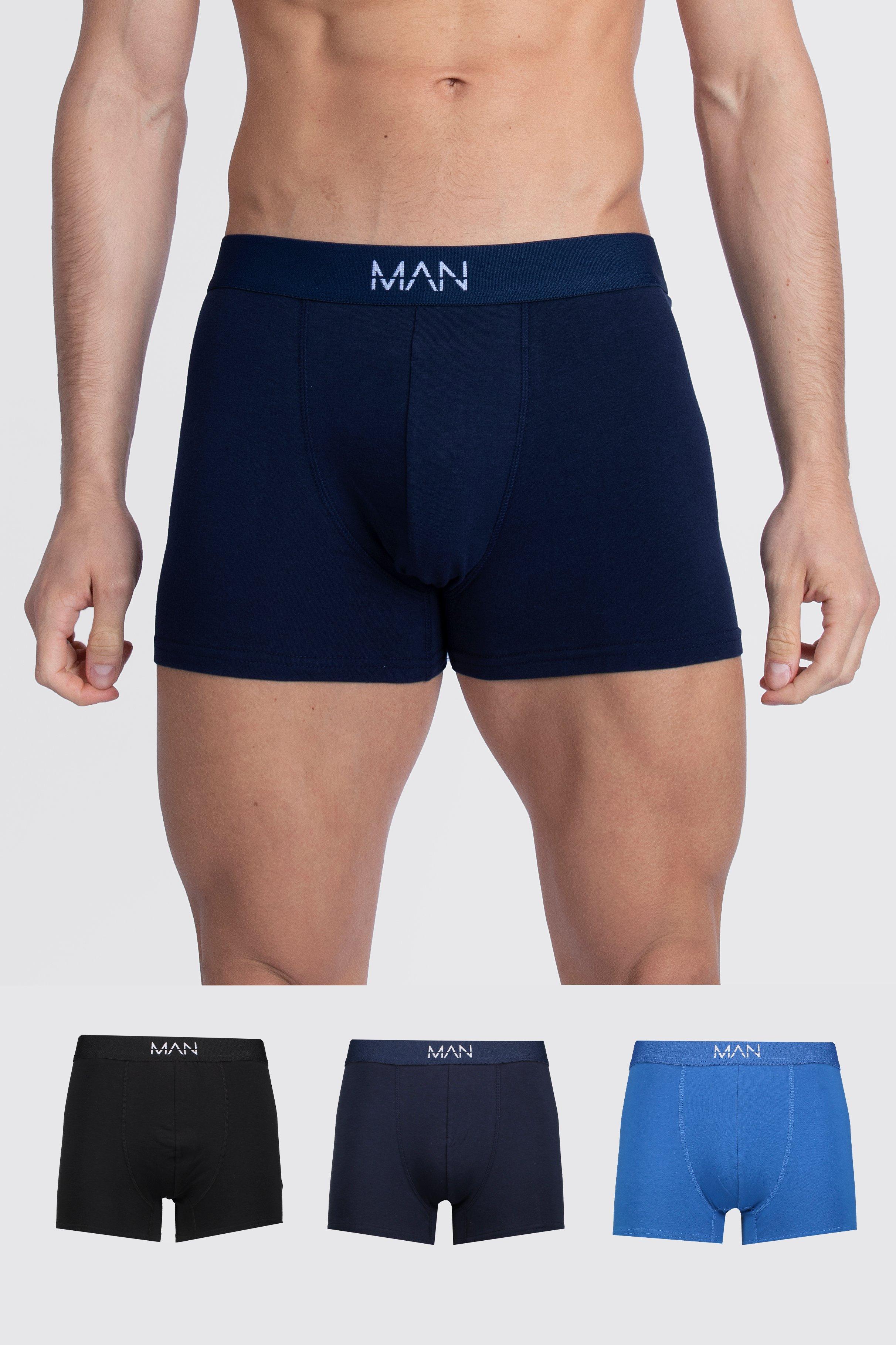 3 Pack MAN Dash Tonal Mixed Trunk