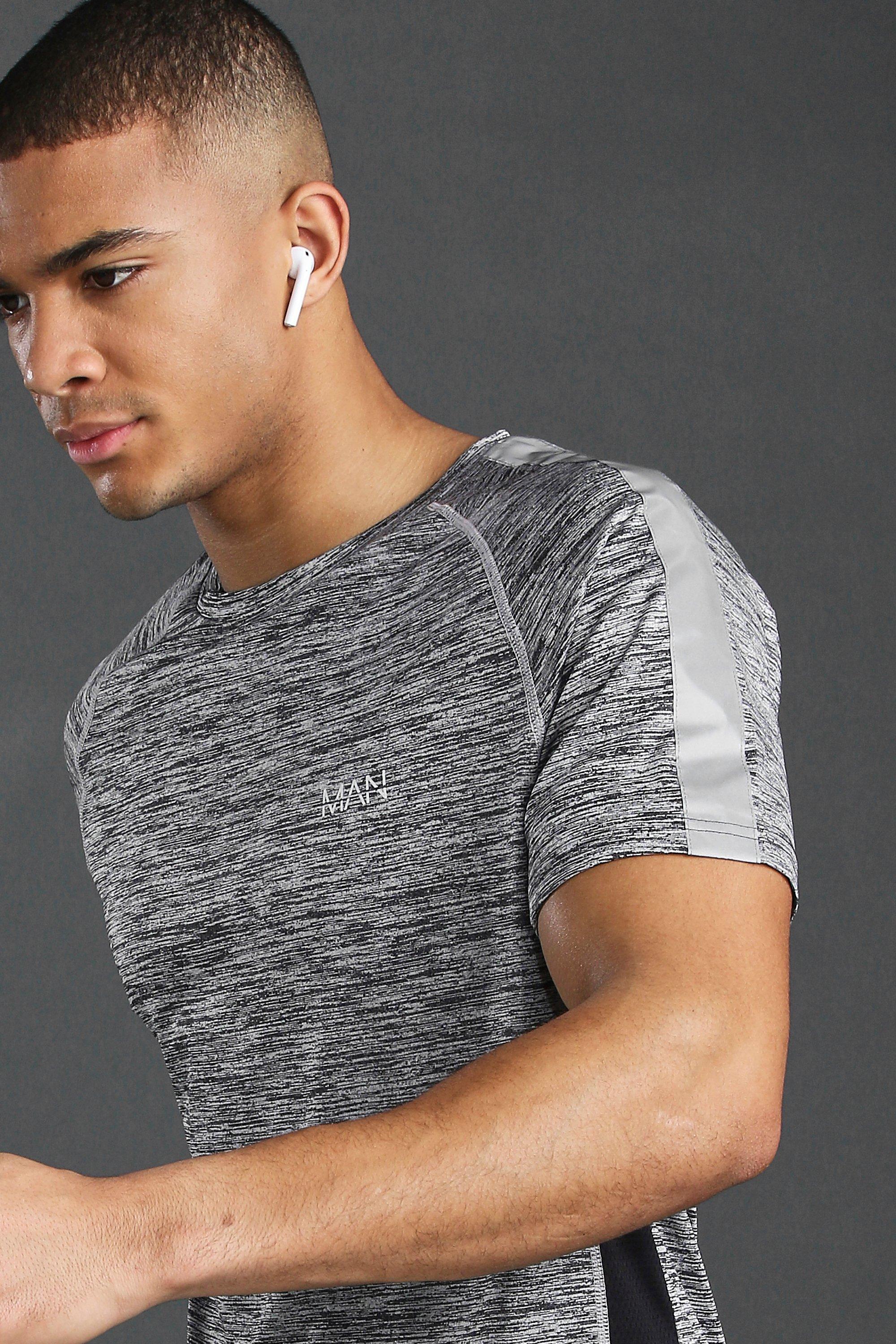 Man Gym T-shirt With Curved Hem