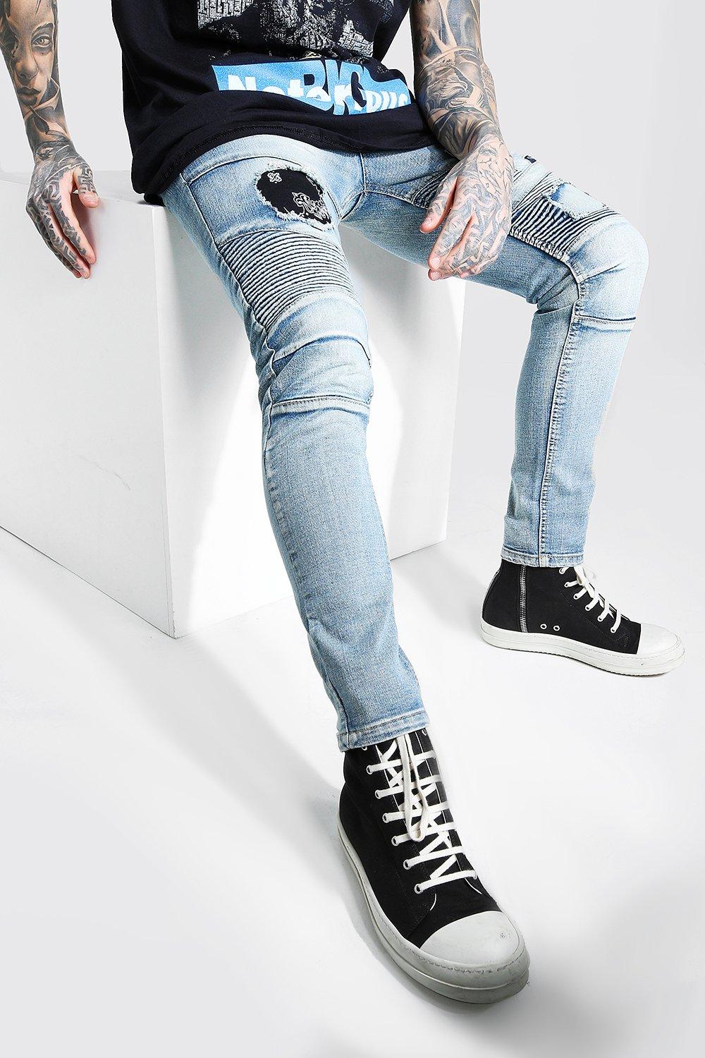 boohooman bandana jeans