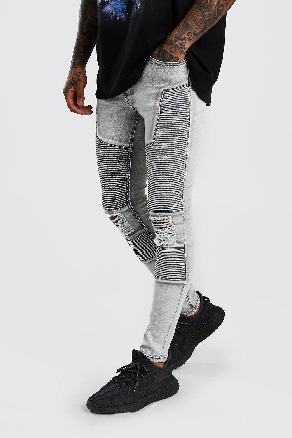 boohooman biker jeans