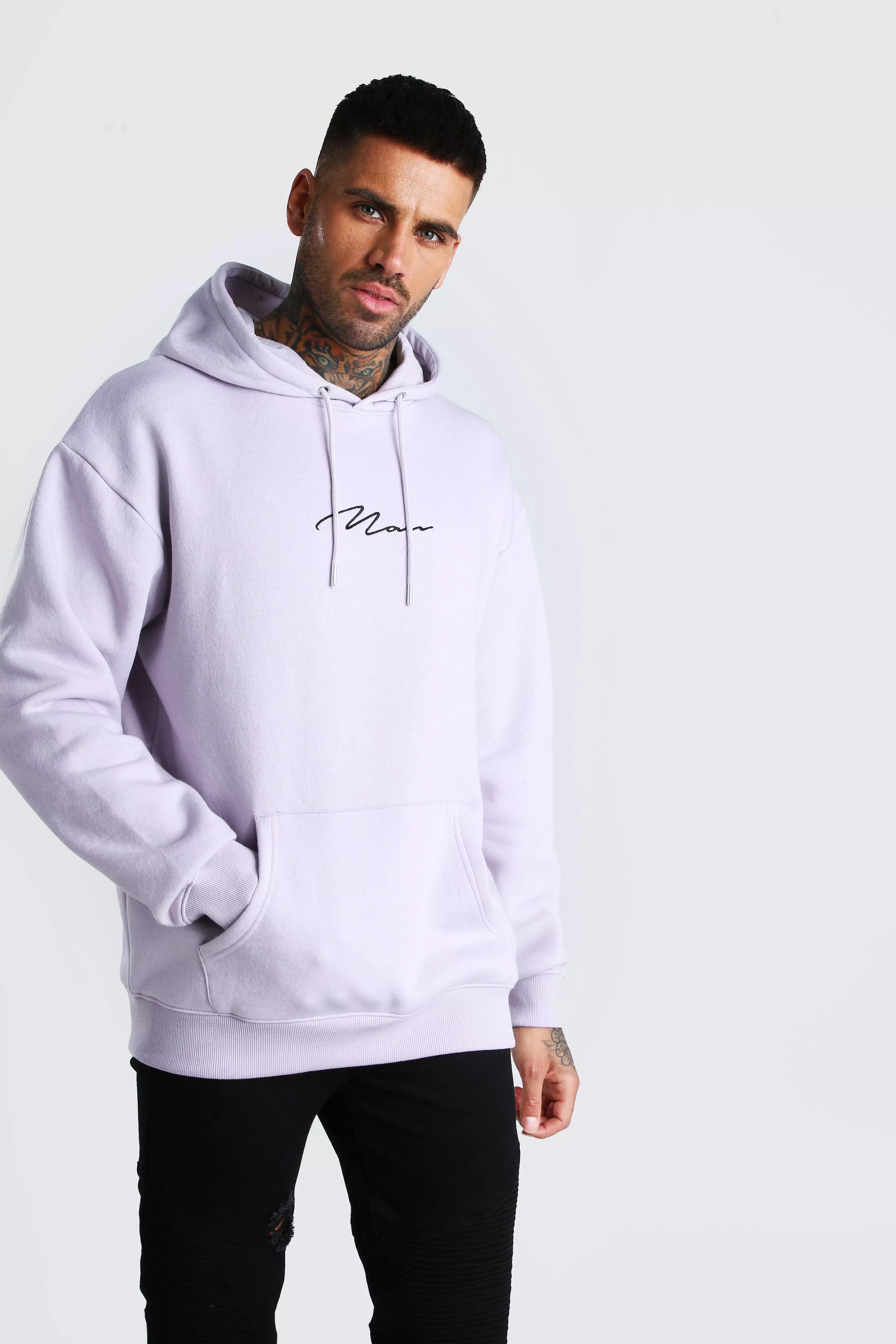 Boohooman signature hoodie sale