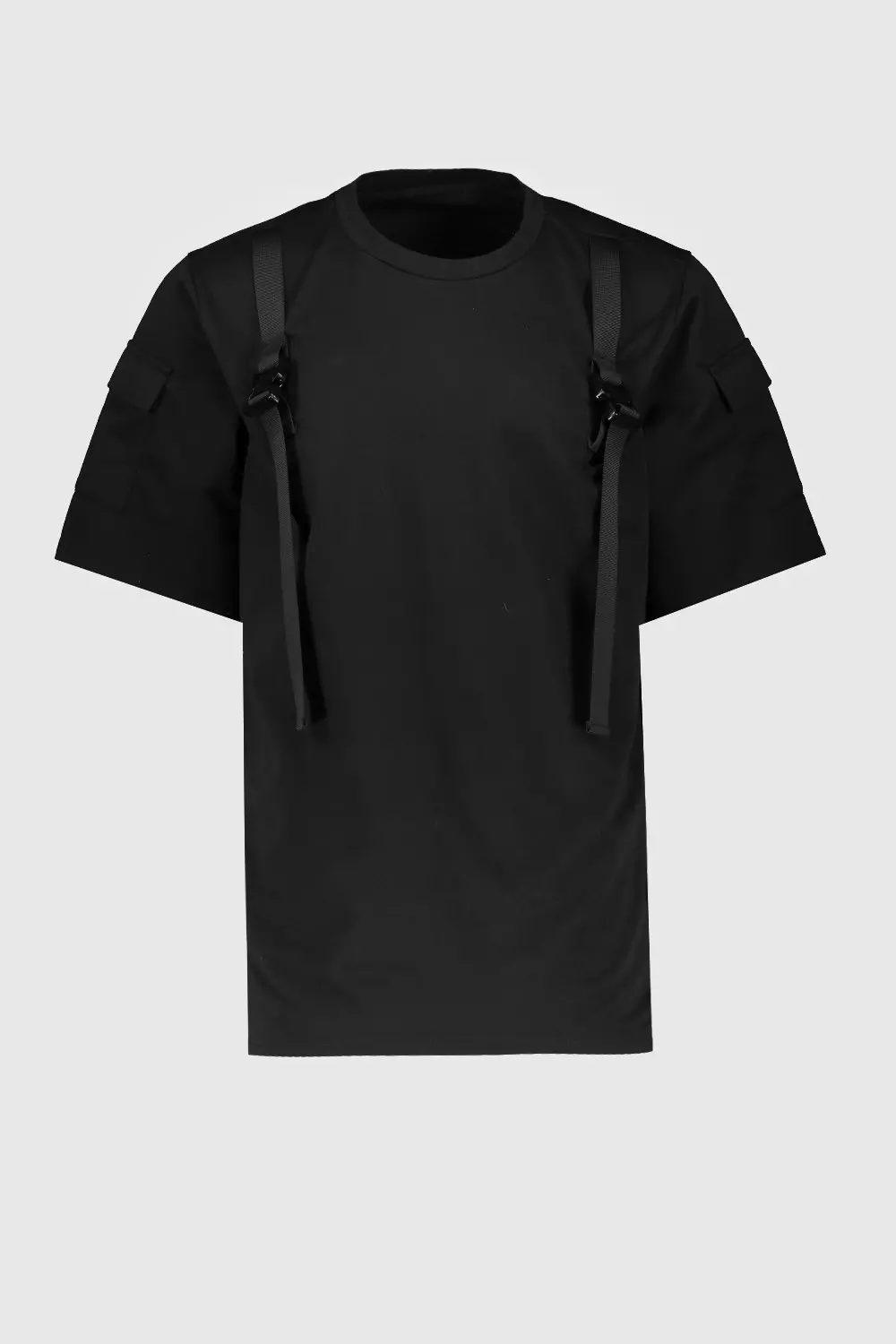 Loose Fit Utility T-Shirt With Buckle Detail alternative image