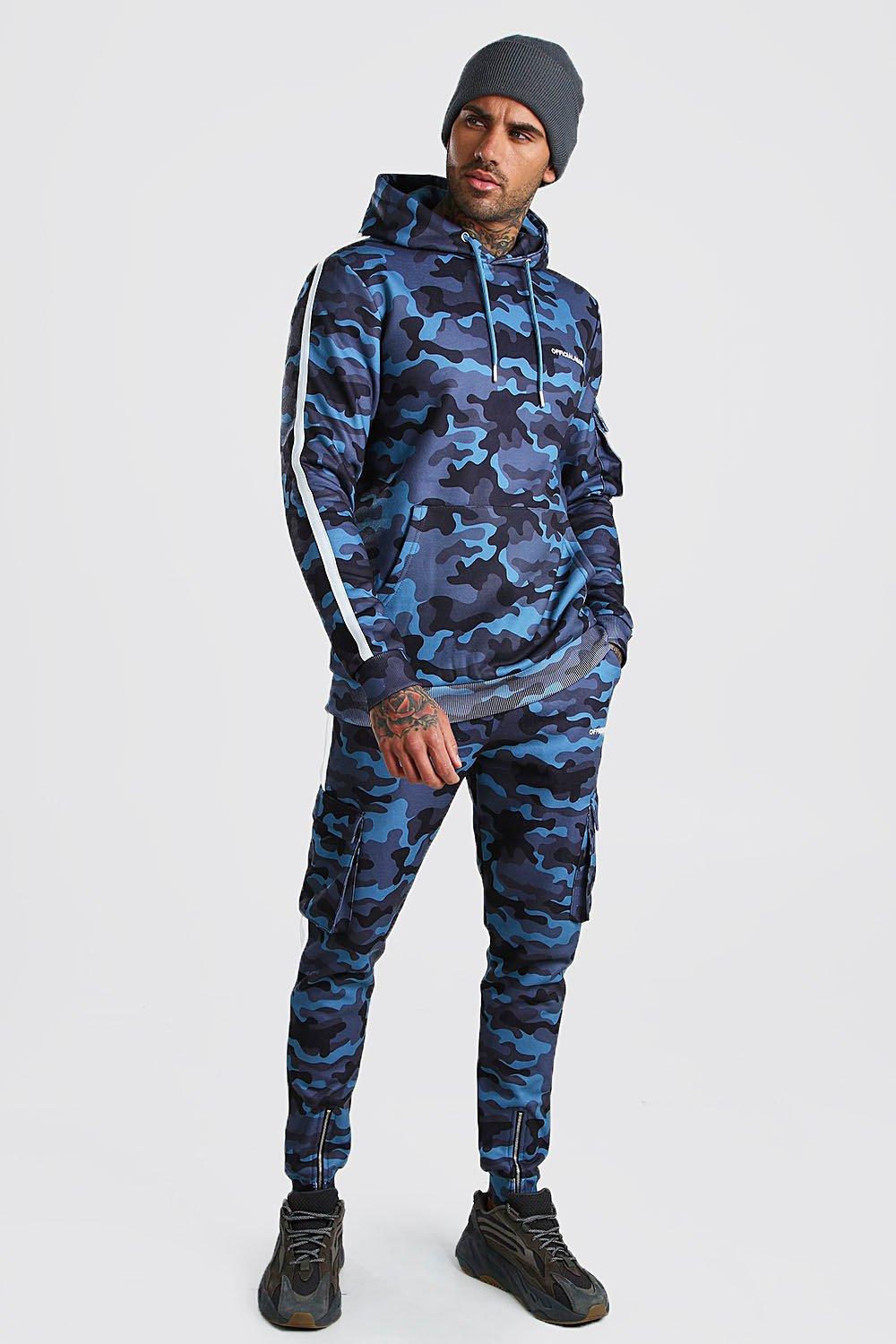 boohooman blue tracksuit