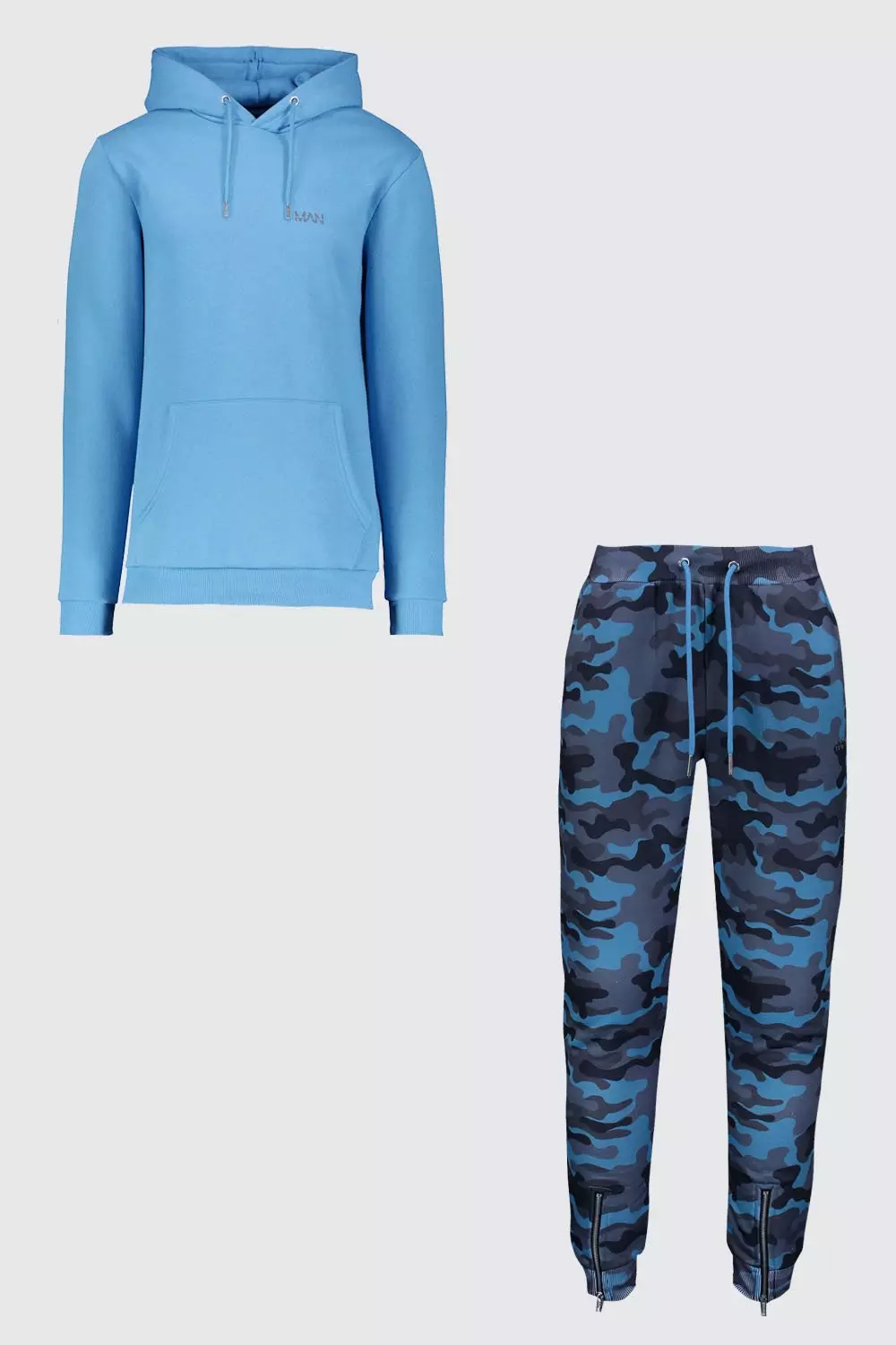 Contrast MAN Hoodie & Camo Jogger With Zip Cuffs alternatieve afbeelding